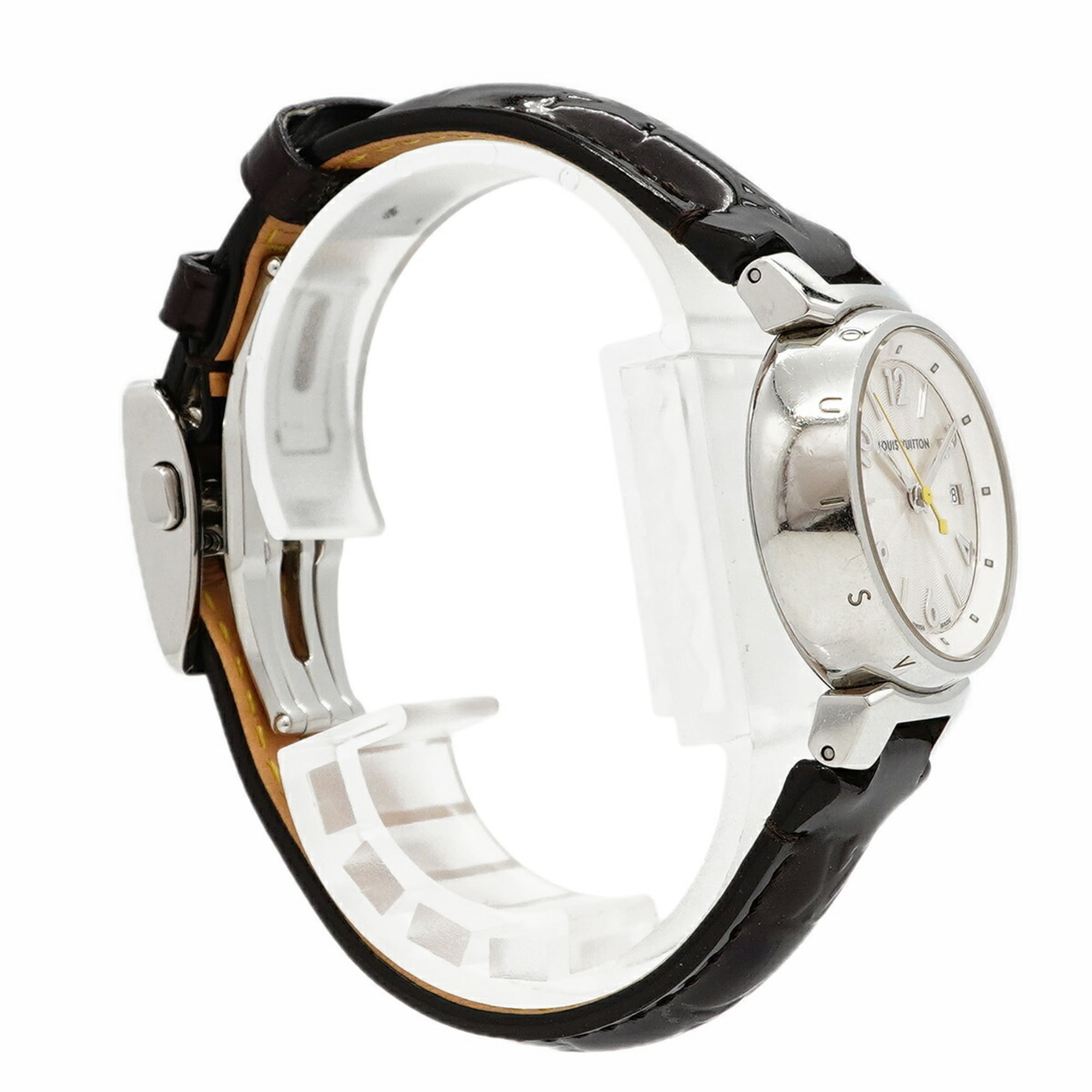 Louis Vuitton Tambour Q121K dameshorloge met zilveren wijzerplaat