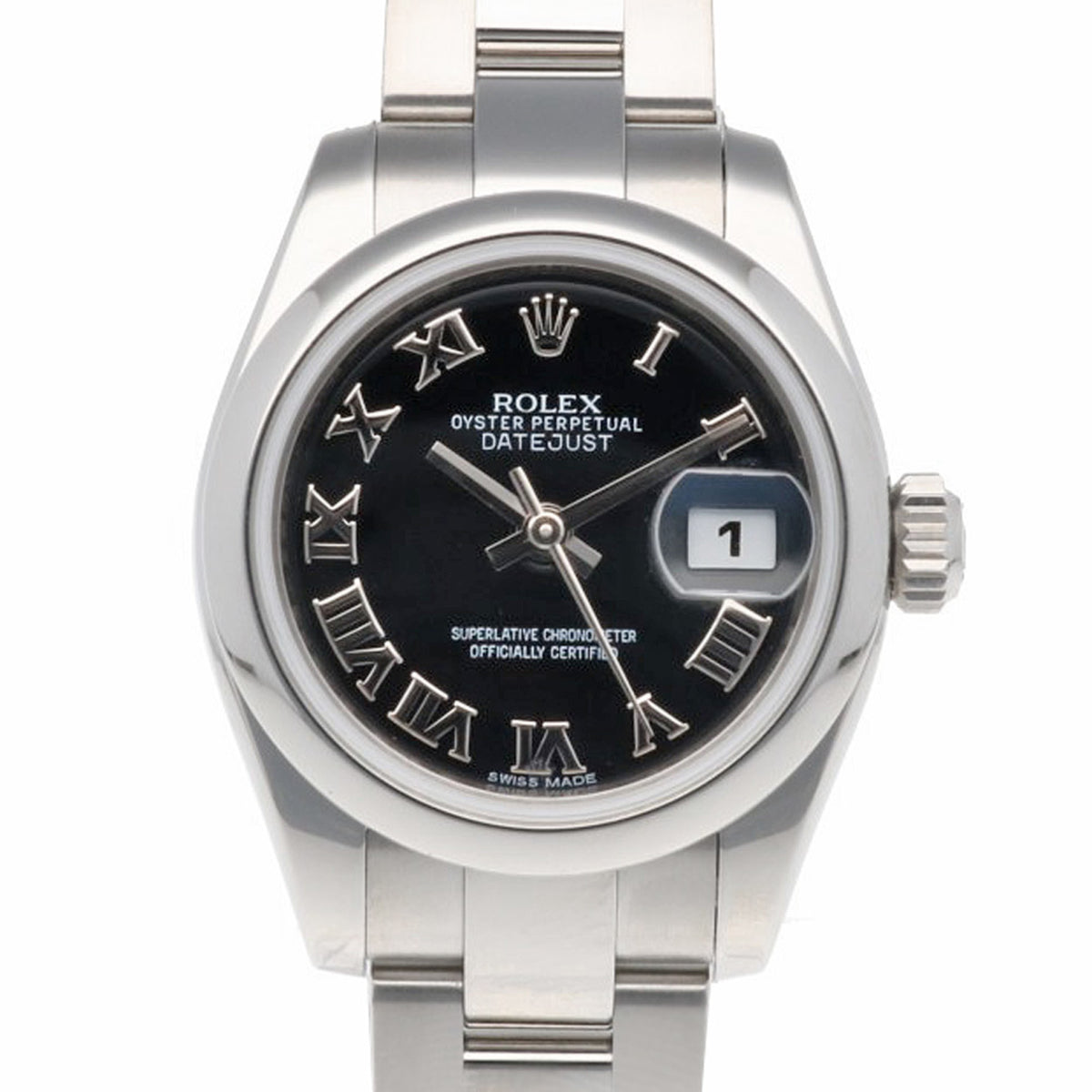 Rolex Datejust Oyster Perpetual 179160 Schwarz Zifferblatt 26 mm Uhr