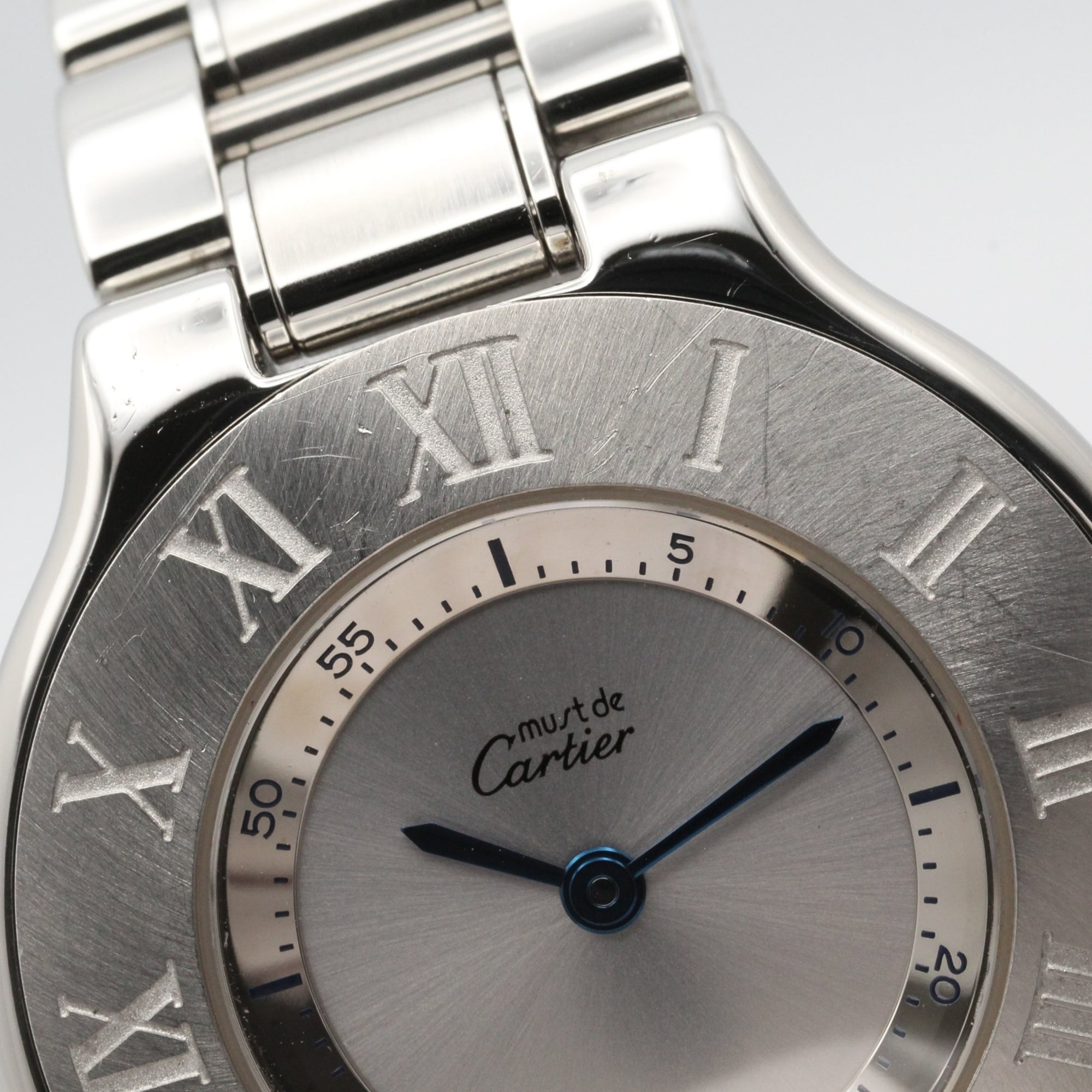 Cartier Must W10110T2 Silver Dial Stainless steel 31mm Watch