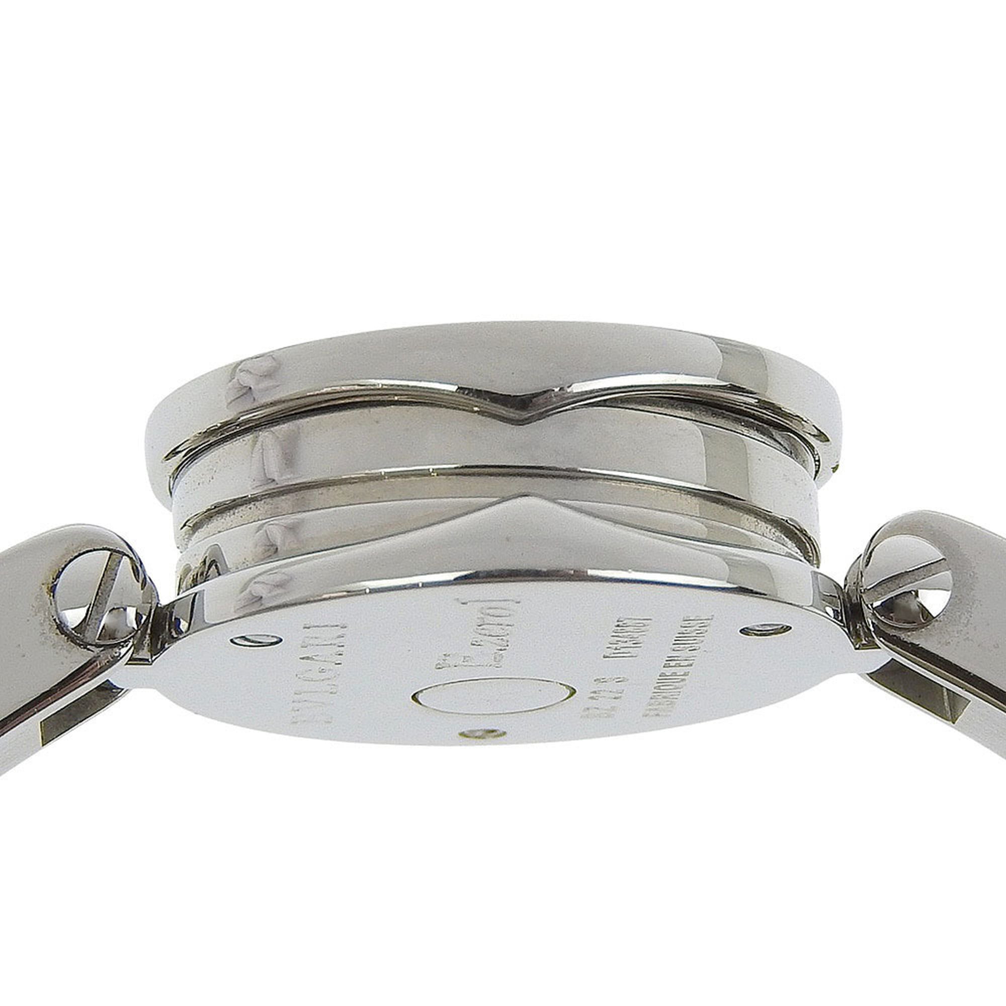 BVLGARI Bzero1 BZ22S analoog quartzhorloge voor dames van roestvrij staal met bruine wijzerplaat