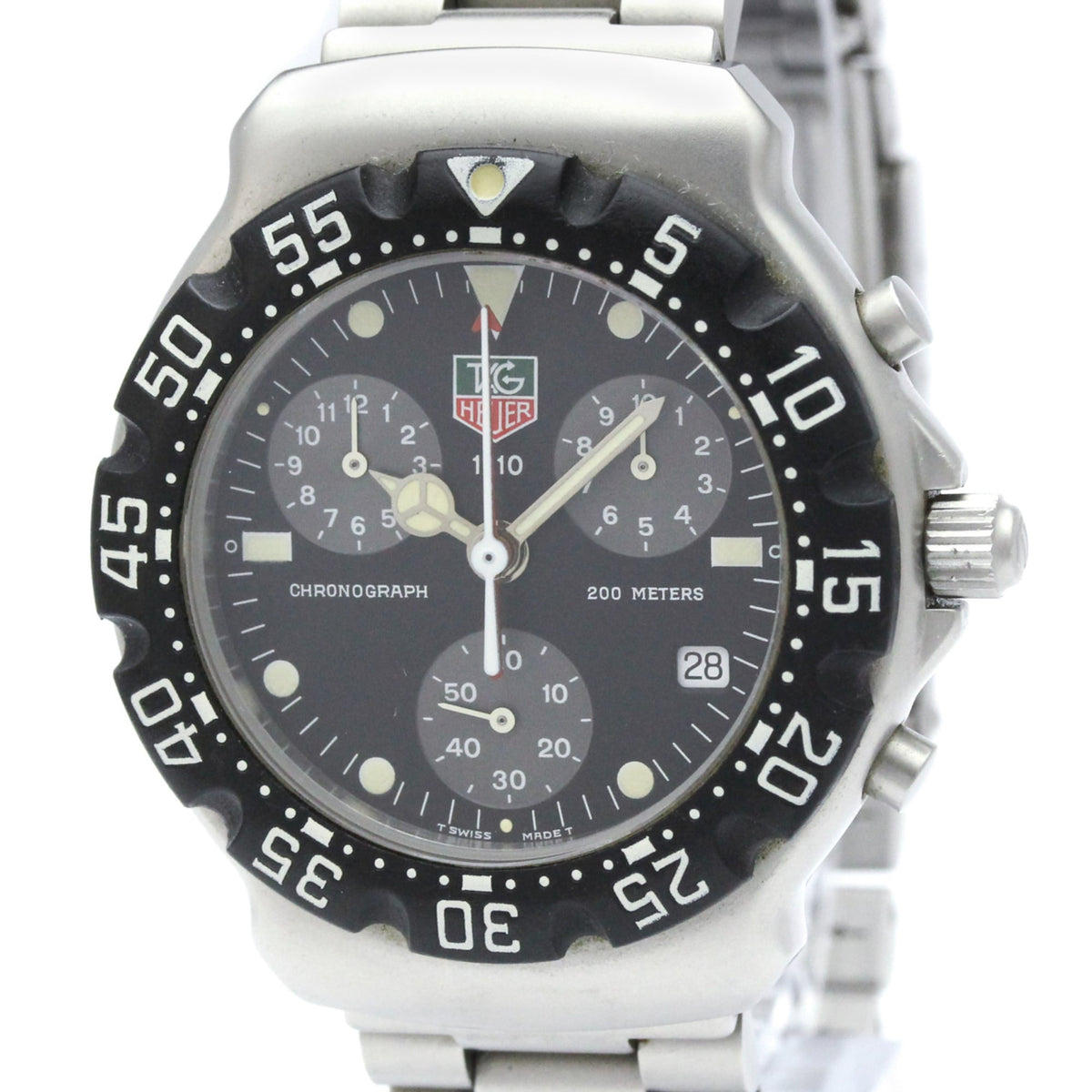 Montre TAG Heuer série 2000 CA1211 Noir cadran 38 mm
