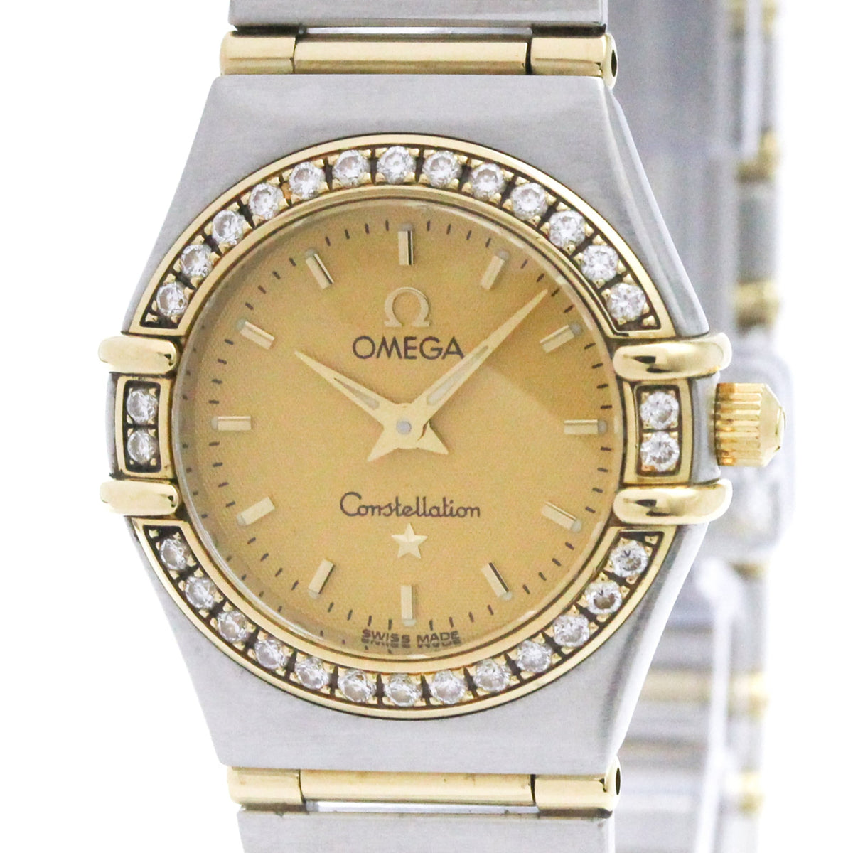 Montre Omega Constellation 1267.1 à cadran doré, 22 mm
