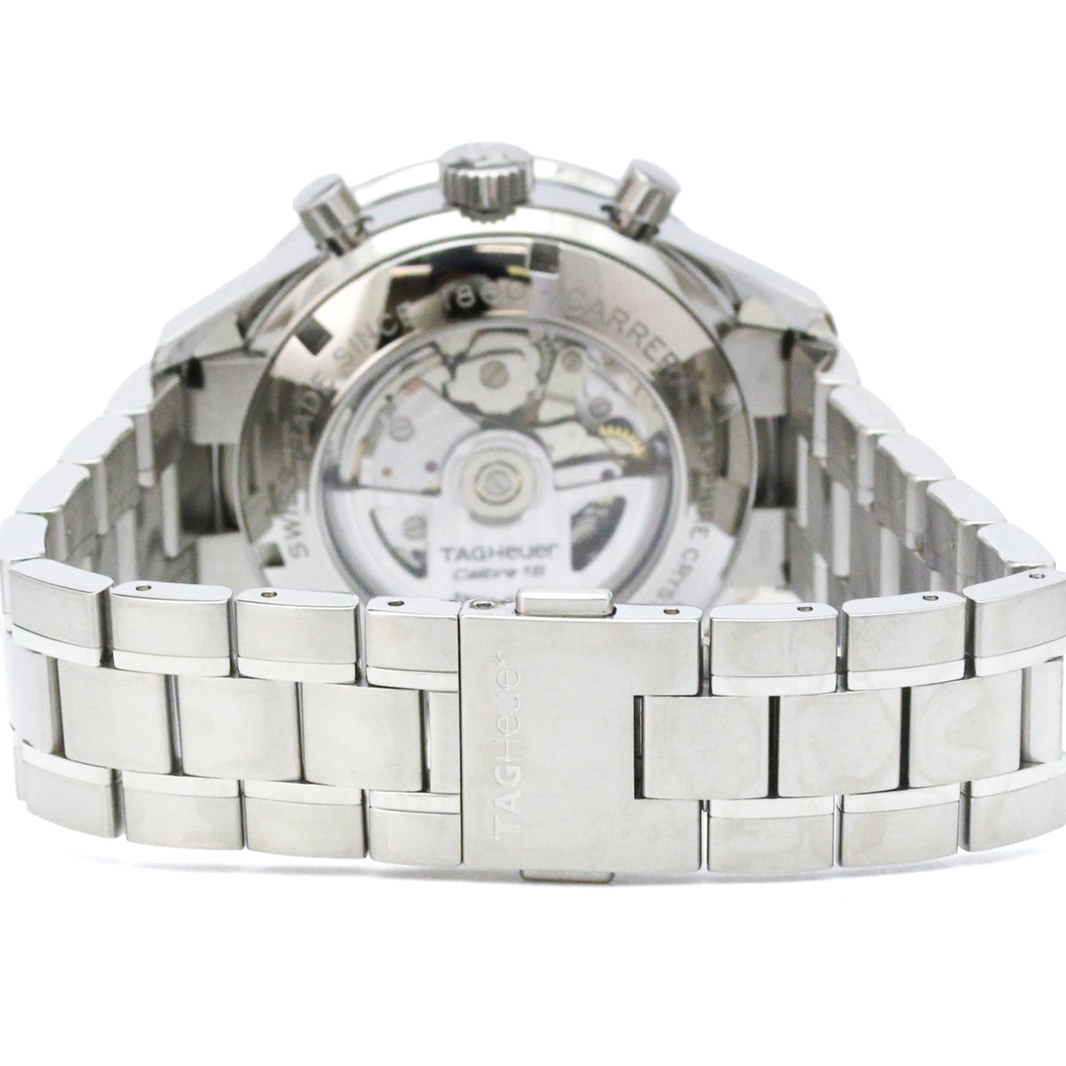 TAG Heuer Carrera CV201J horloge met zwarte wijzerplaat, 42 mm