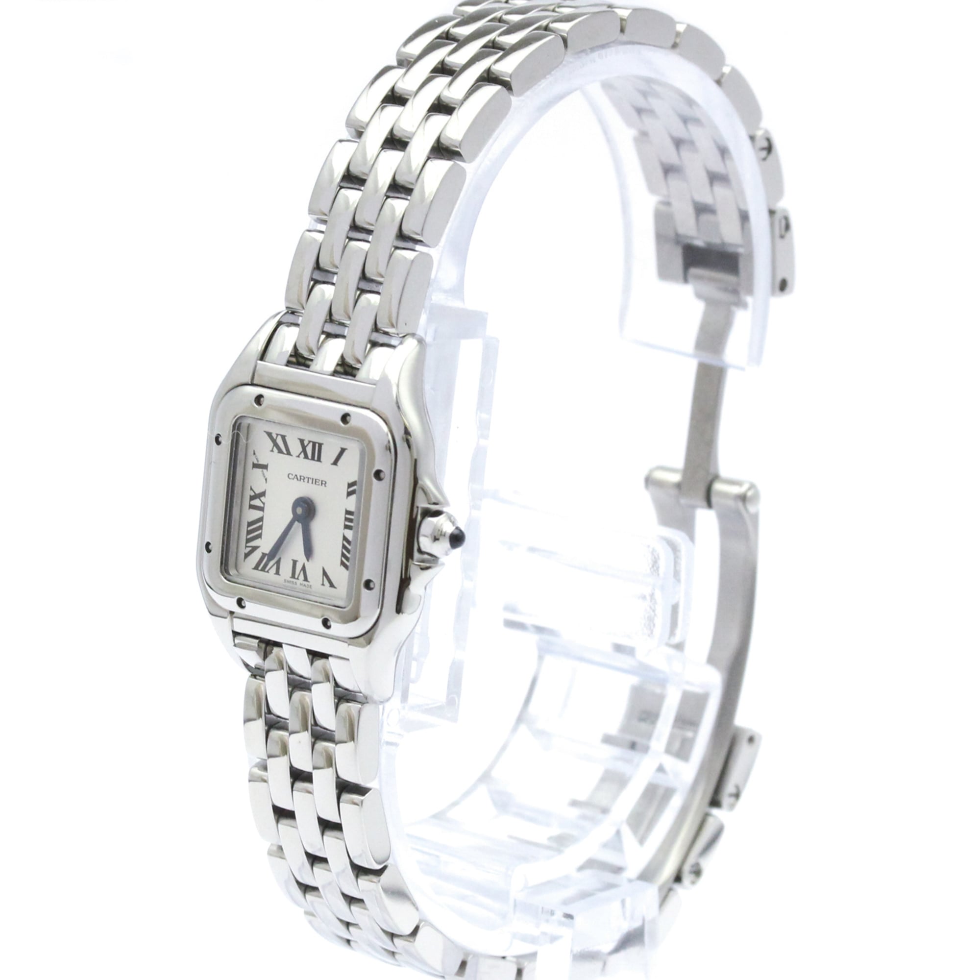 CARTIER Panthere SM Stainless Steel Quartz Ladies Watch WSPN0019 Polished