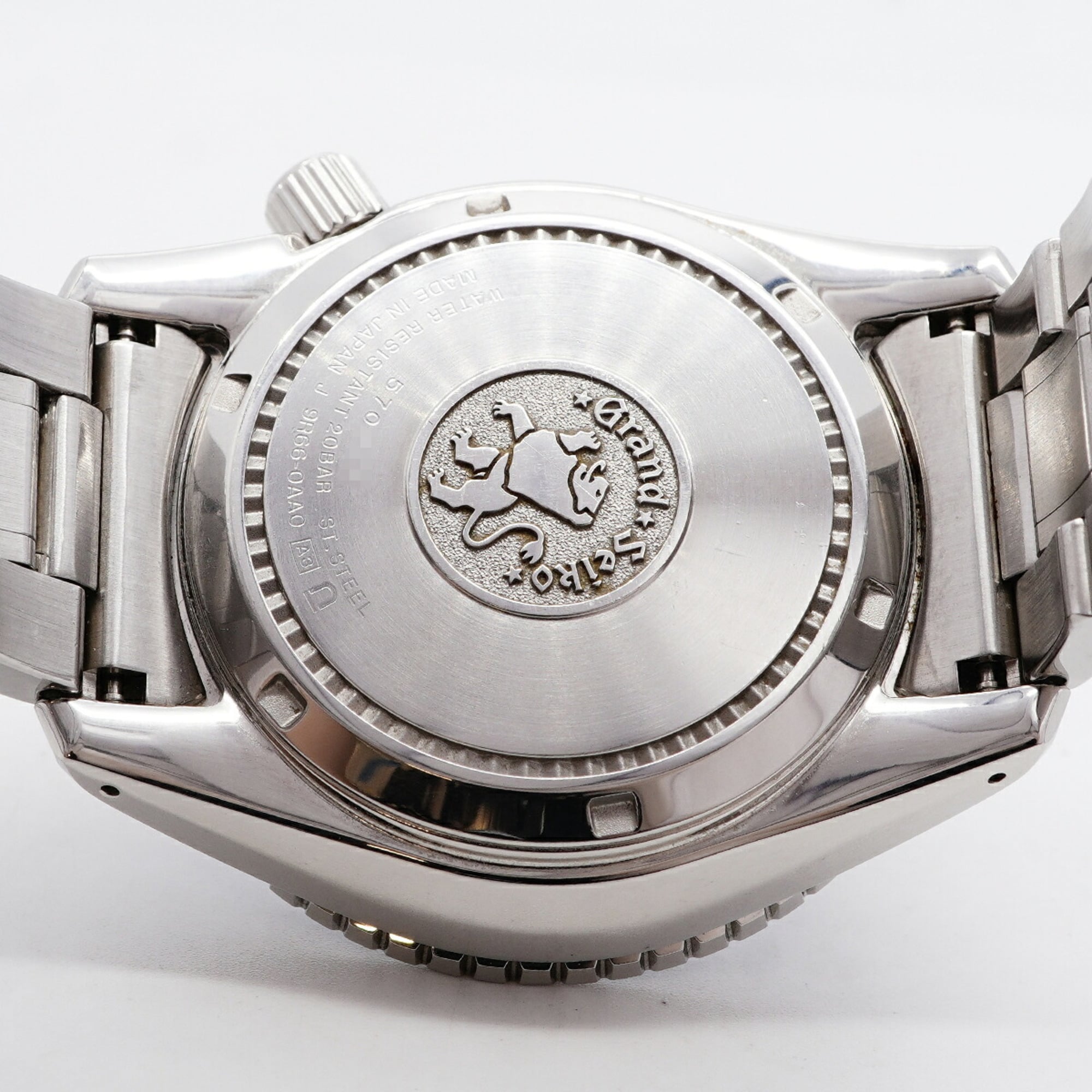 Grand Seiko Seiko Grand GMT Power Reserve SBGE001 Black Dial 44mm Watch