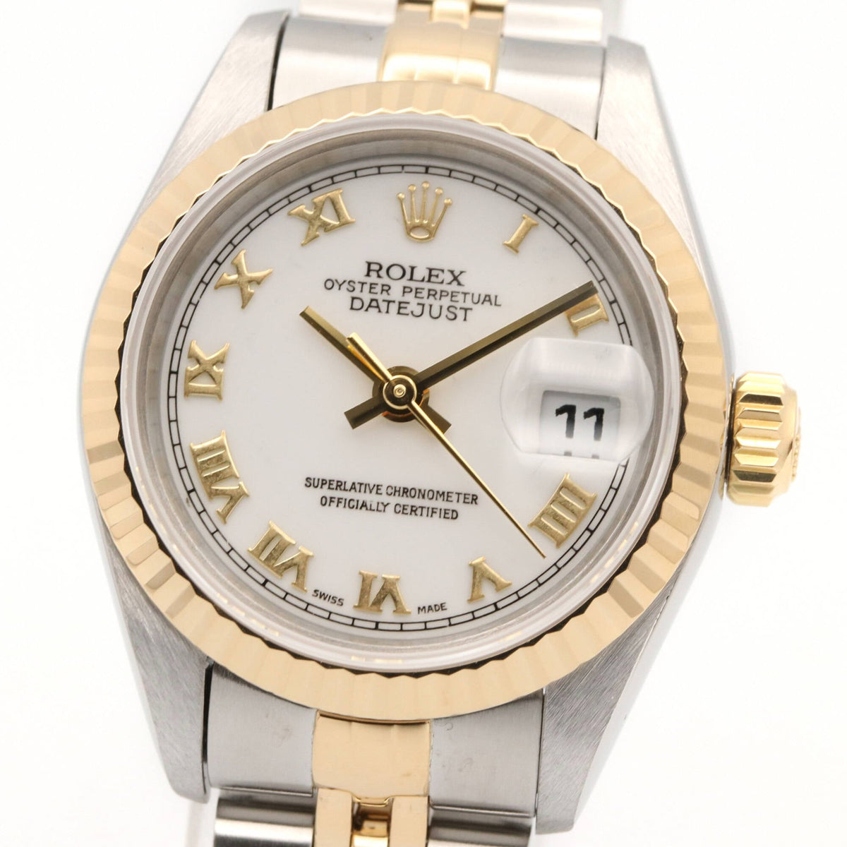 Rolex Datejust S-series 18K ( 69173 White Dial 26mm Watch