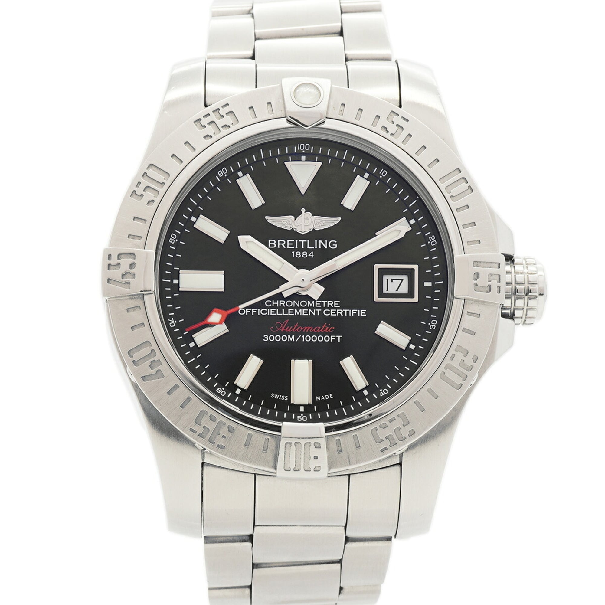 Breitling Avenger II Seawolf A1733110/A17331 Black Dial 44mm Watch