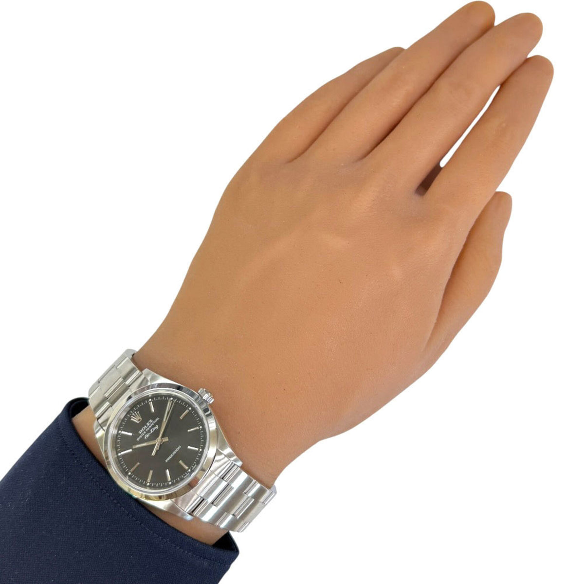 Rolex Air-King Oyster Perpetual 14000 Black Dial 34mm Watch
