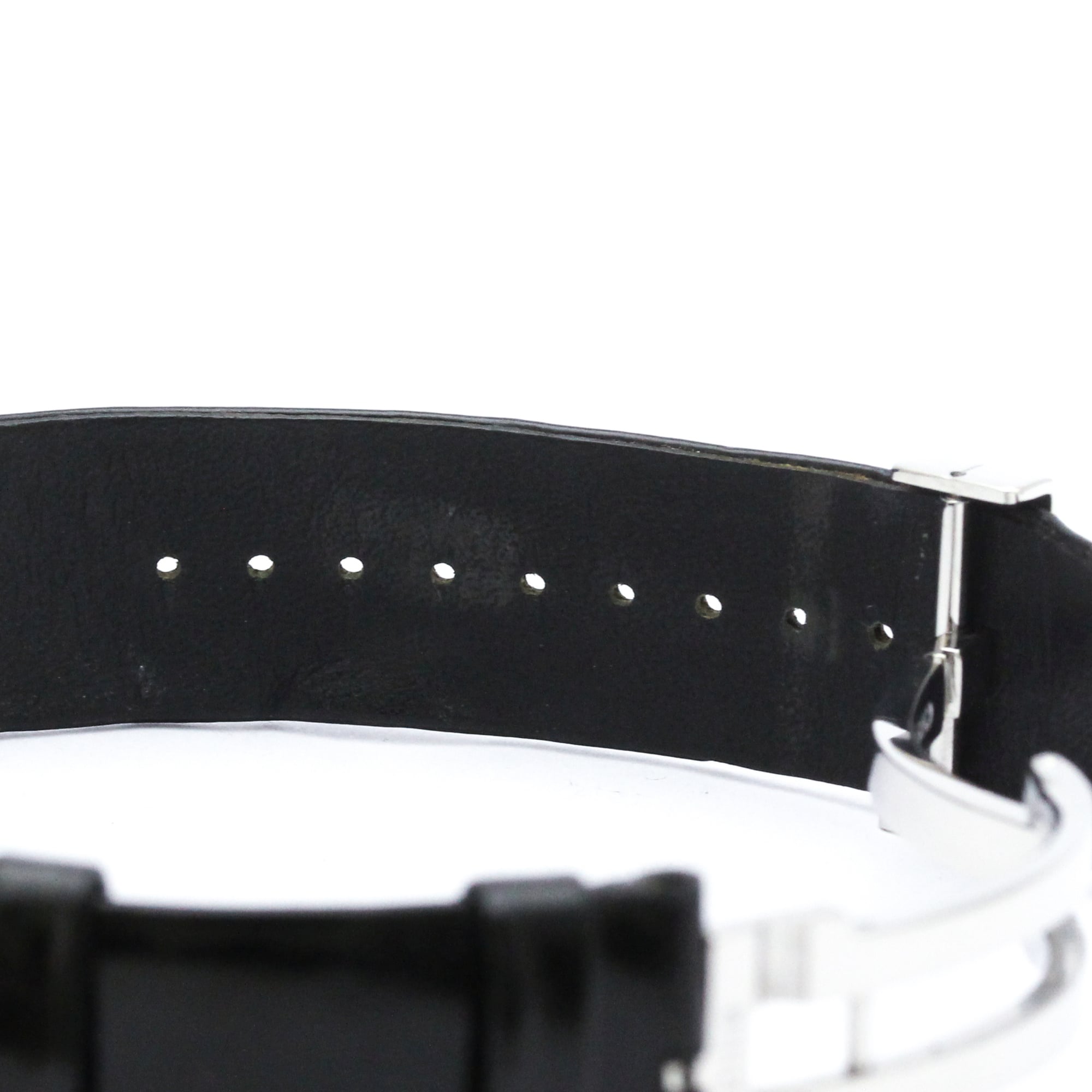 Montre CHANEL Matelassé en cuir et acier Quartz pour femme H0116