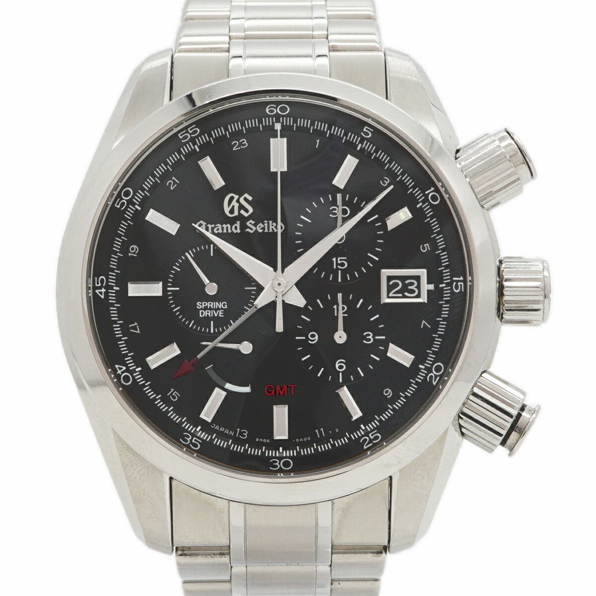 Grand Seiko Spring Drive SBGC203/9R86-0AA0 Black Dial 43mm Watch