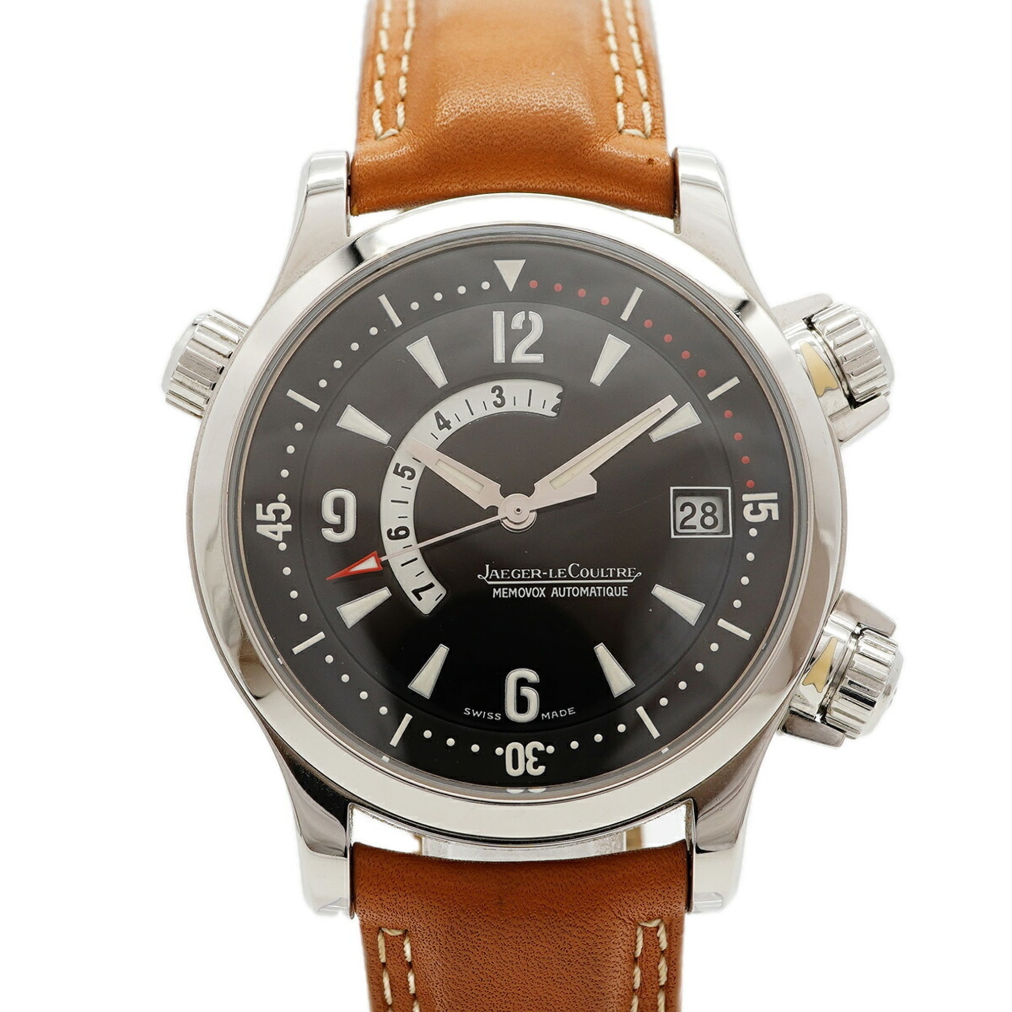 Jaeger LeCoultre Master compressor 146.8.97 Black Dial 41mm Watch
