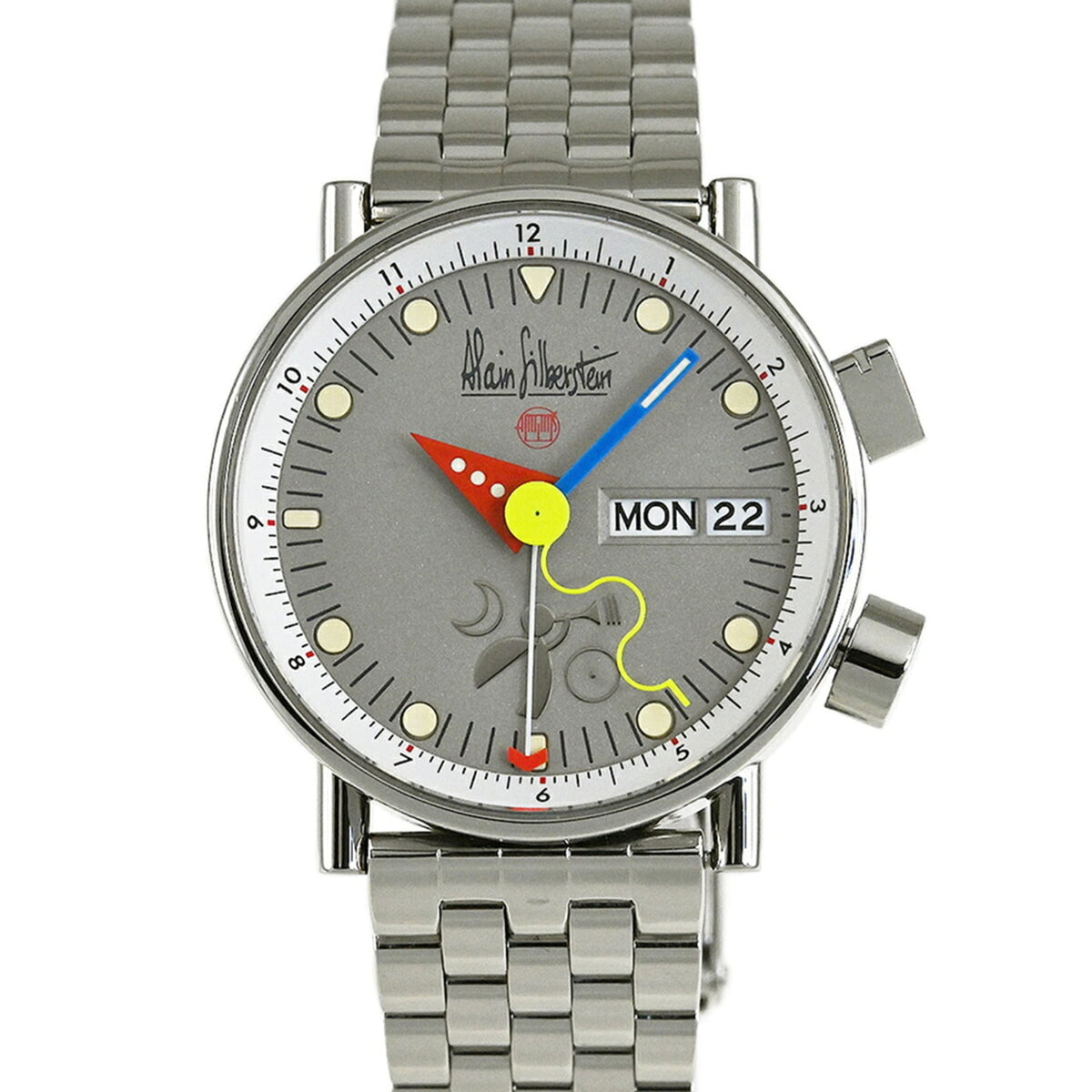 Alain Silberstein Le Réveille LR13 Gray Dial 36mm Watch