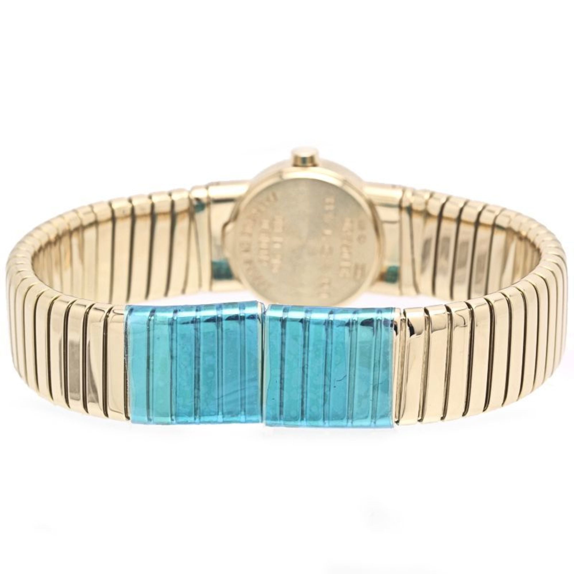 BVLGARI Tubogas 12P diamanten horloge BB192TY 12 BB192TG dames 18KYG 40263