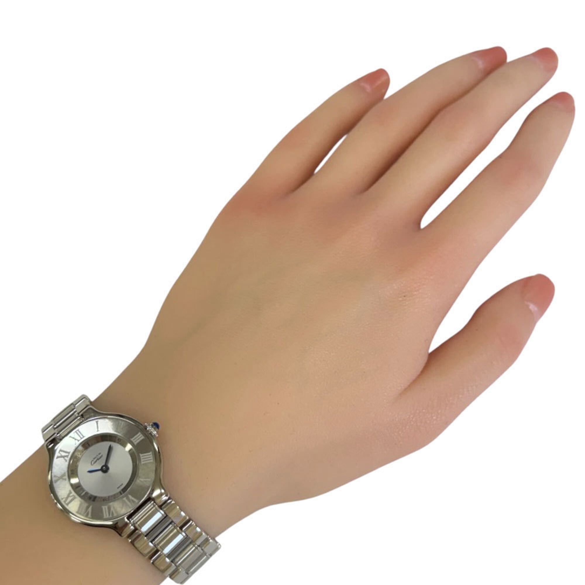 Cartier Must 21 Wristwatch, Stainless Steel 1340 Quartz, Polished, Ladies' Watch.