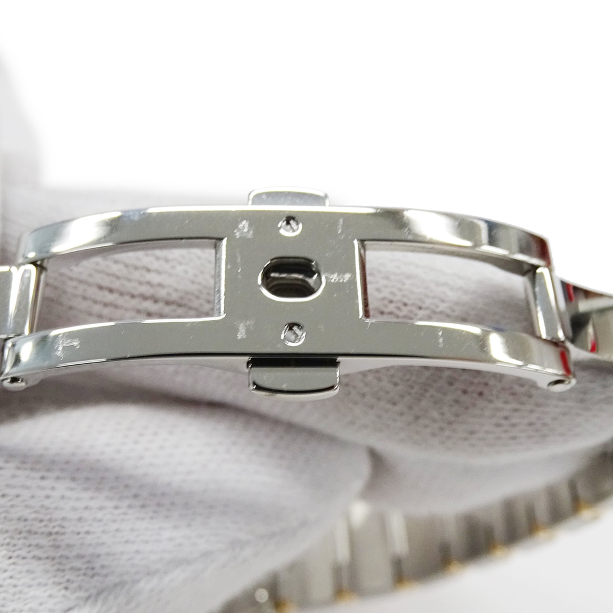 Omega Constellation Brushed 123.25.24.60.55.002 Wo Brand Name 12P Diamonds Mother-of-Pearl Quartz Movement Stainless Steel (SS) and Pink Gold (PG)