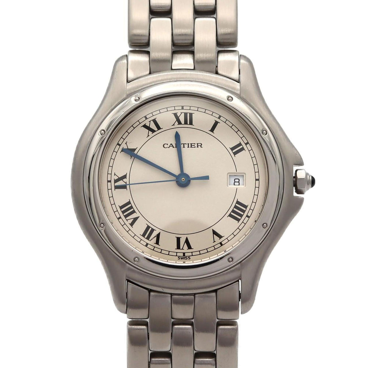 Montre Cartier Panthère Cougar LM W35002F5, cadran argenté, 33 mm