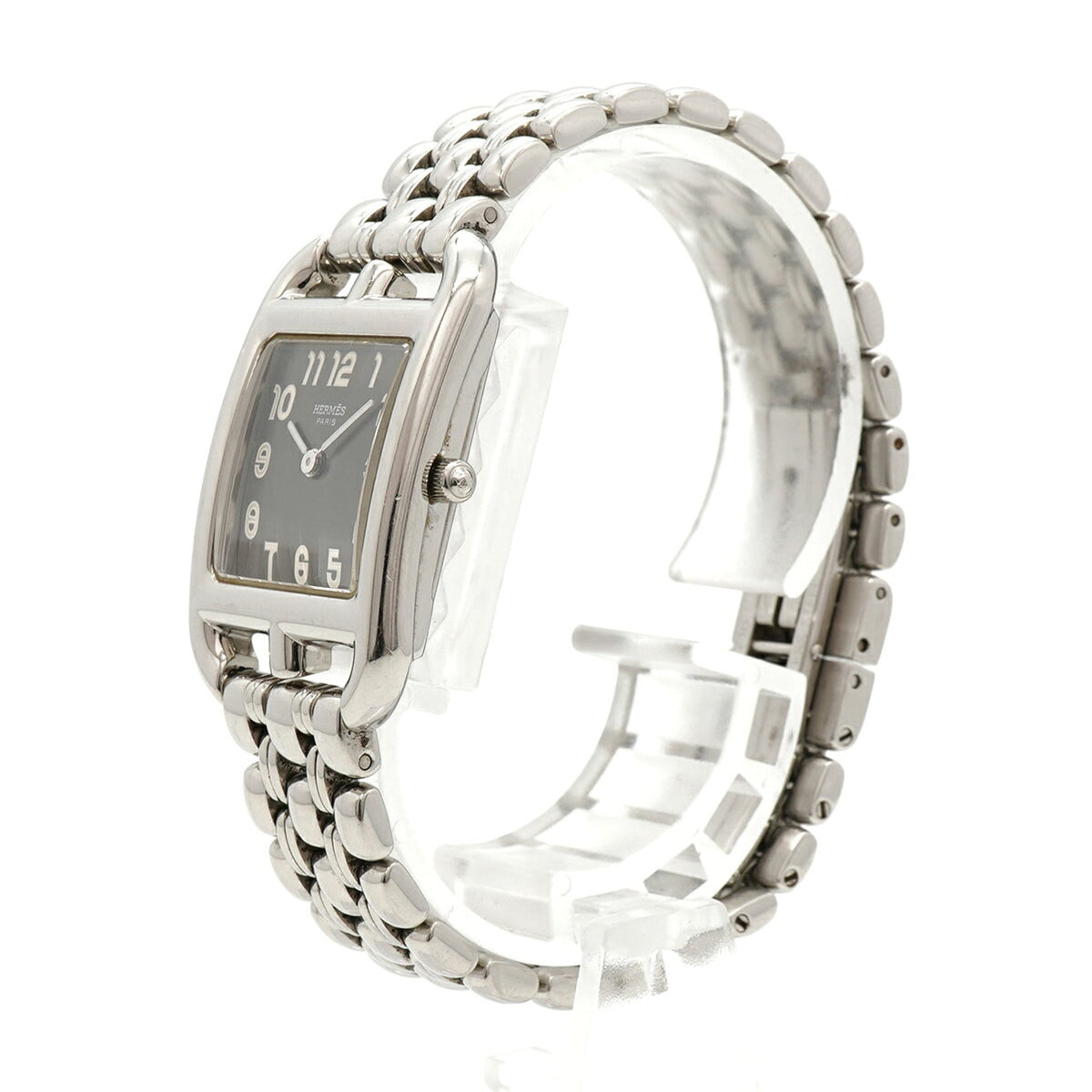 Hermes Cape Cod CC1.210 horloge met grijze wijzerplaat, 23 mm