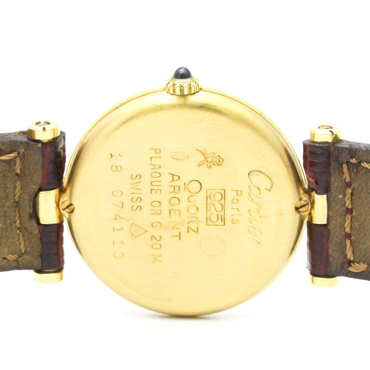 Cartier Must 590004 Bordeaux Zifferblatt 24 mm Uhr