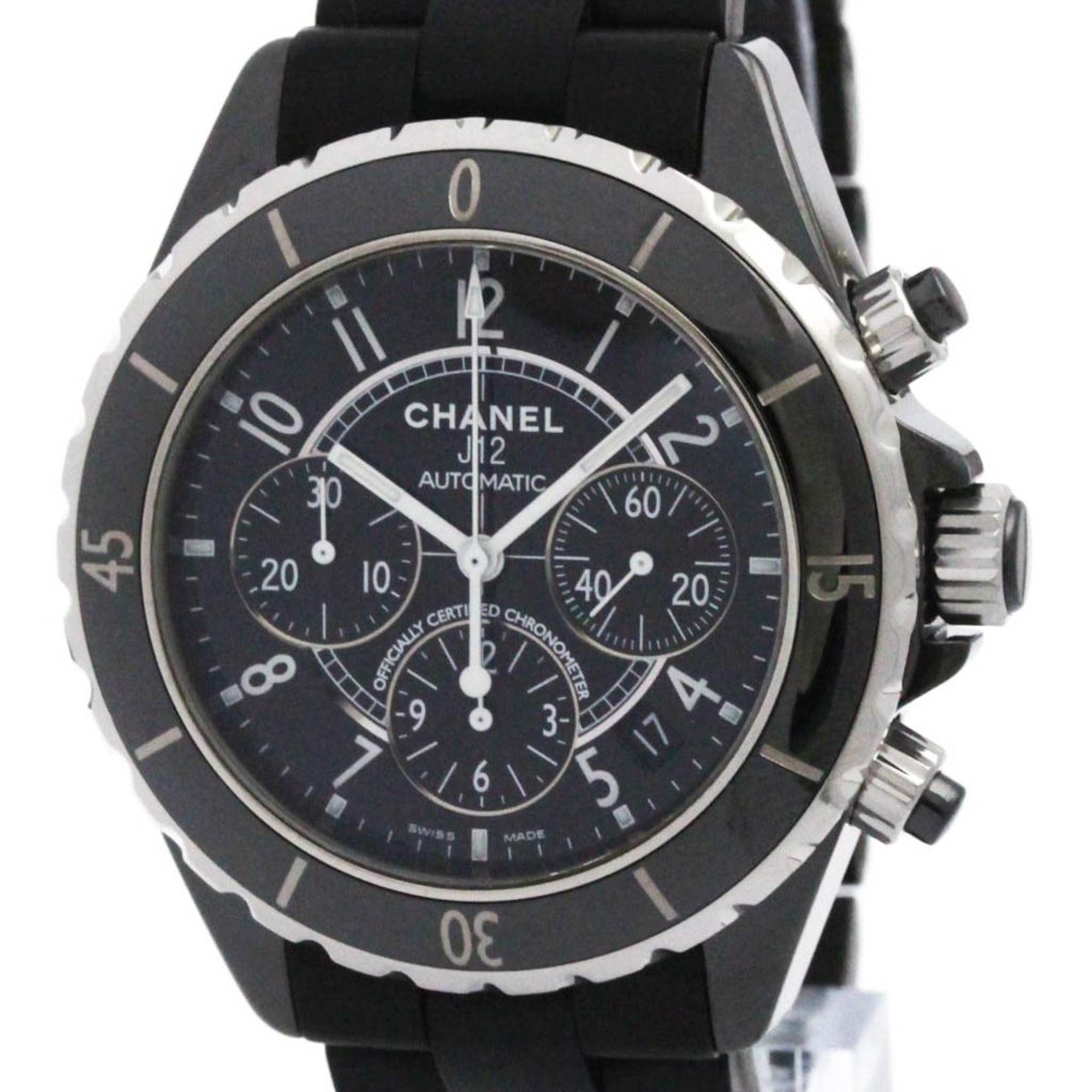 Chanel J12 H0939 Black Dial 42mm Watch