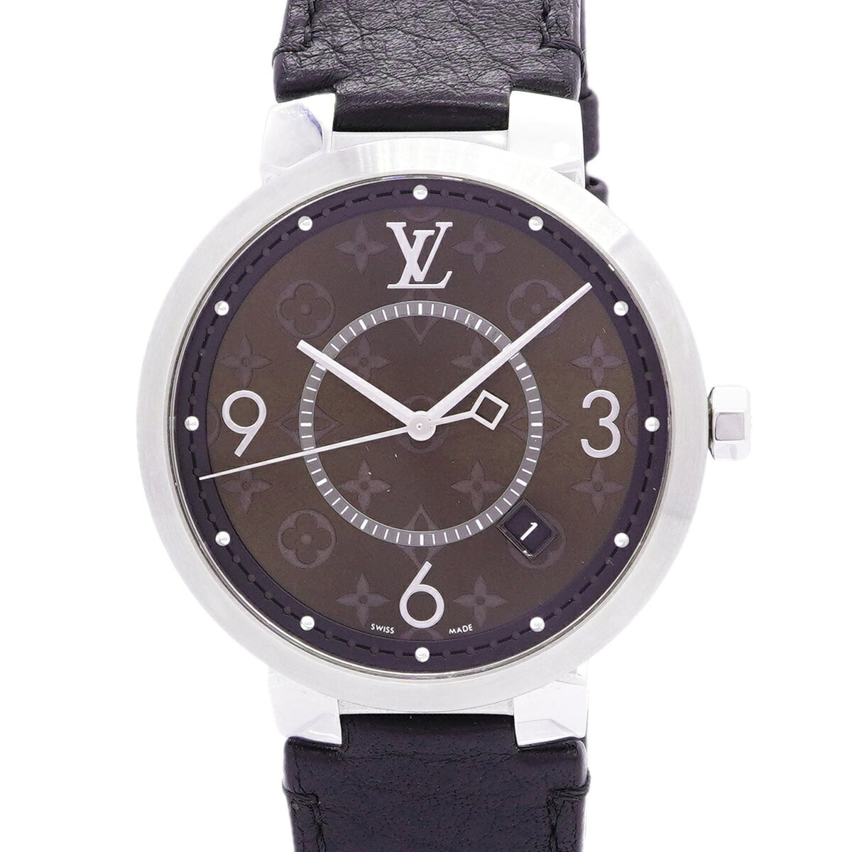 Louis Vuitton Tambour QA005 Braun Zifferblatt 39mm Uhr