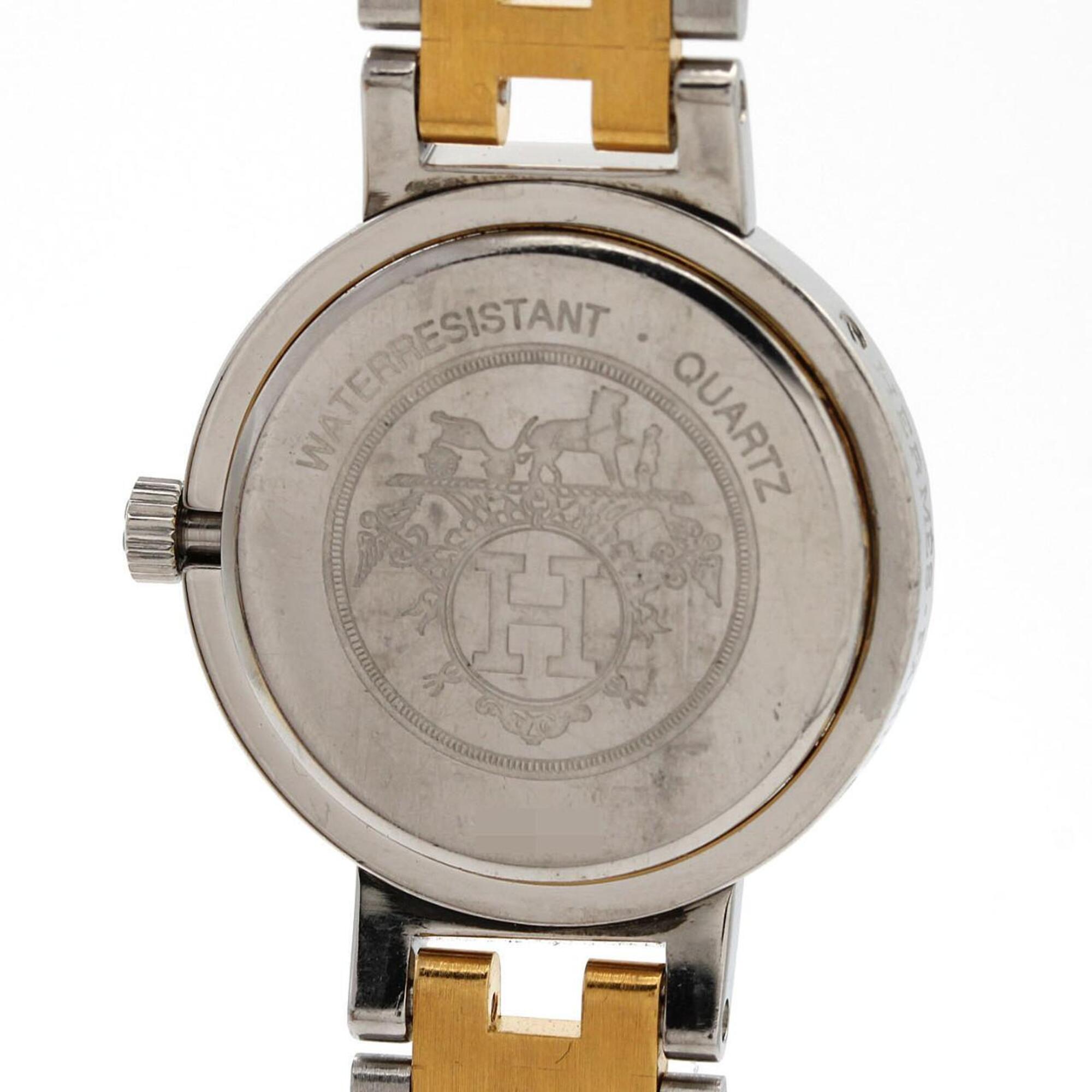 Montre Quartz Hermes Clipper Combination SSxGP