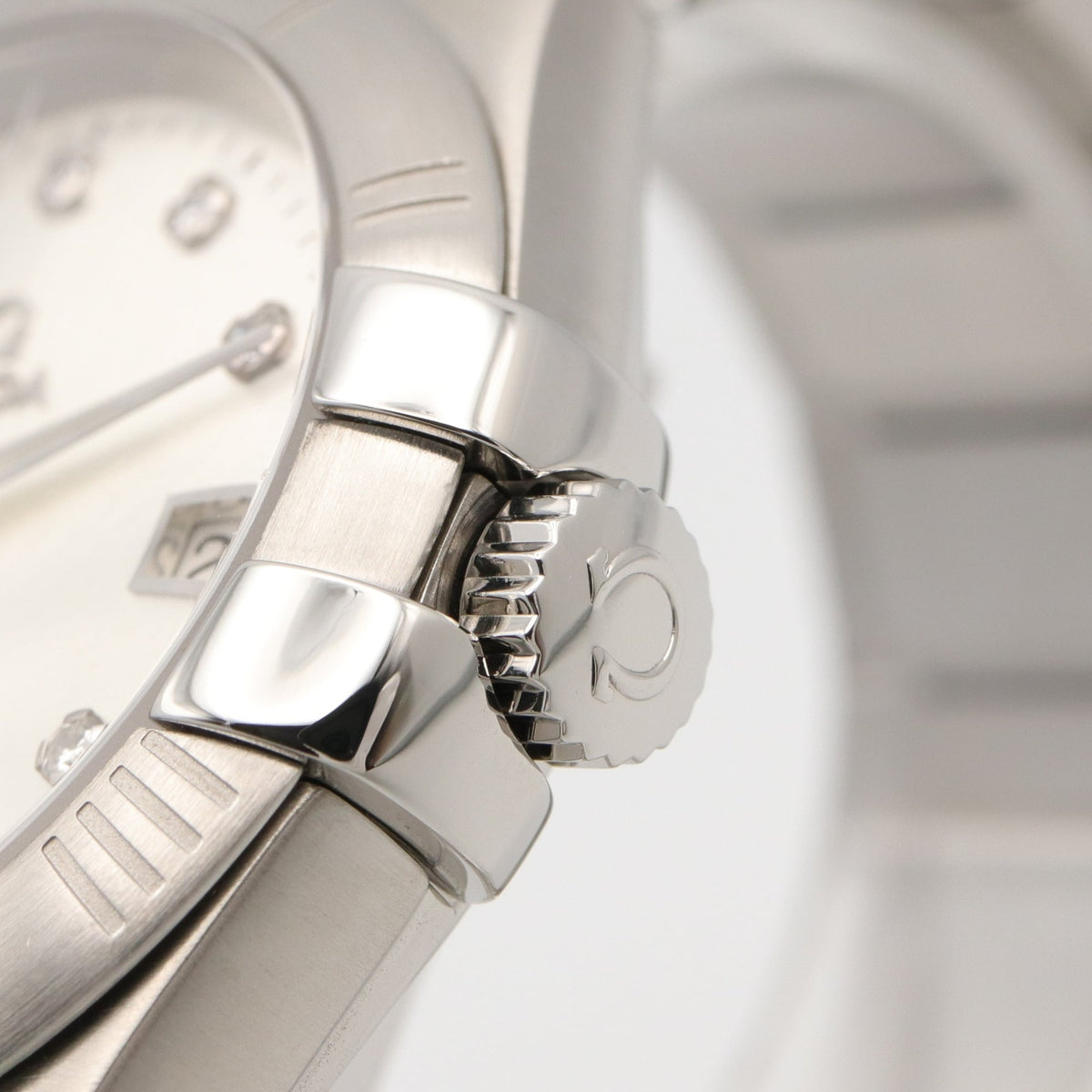 Omega Constellation Co-Axial 11-Diamond 123.10.35.20.52.001 Silver Dial 35mm Watch