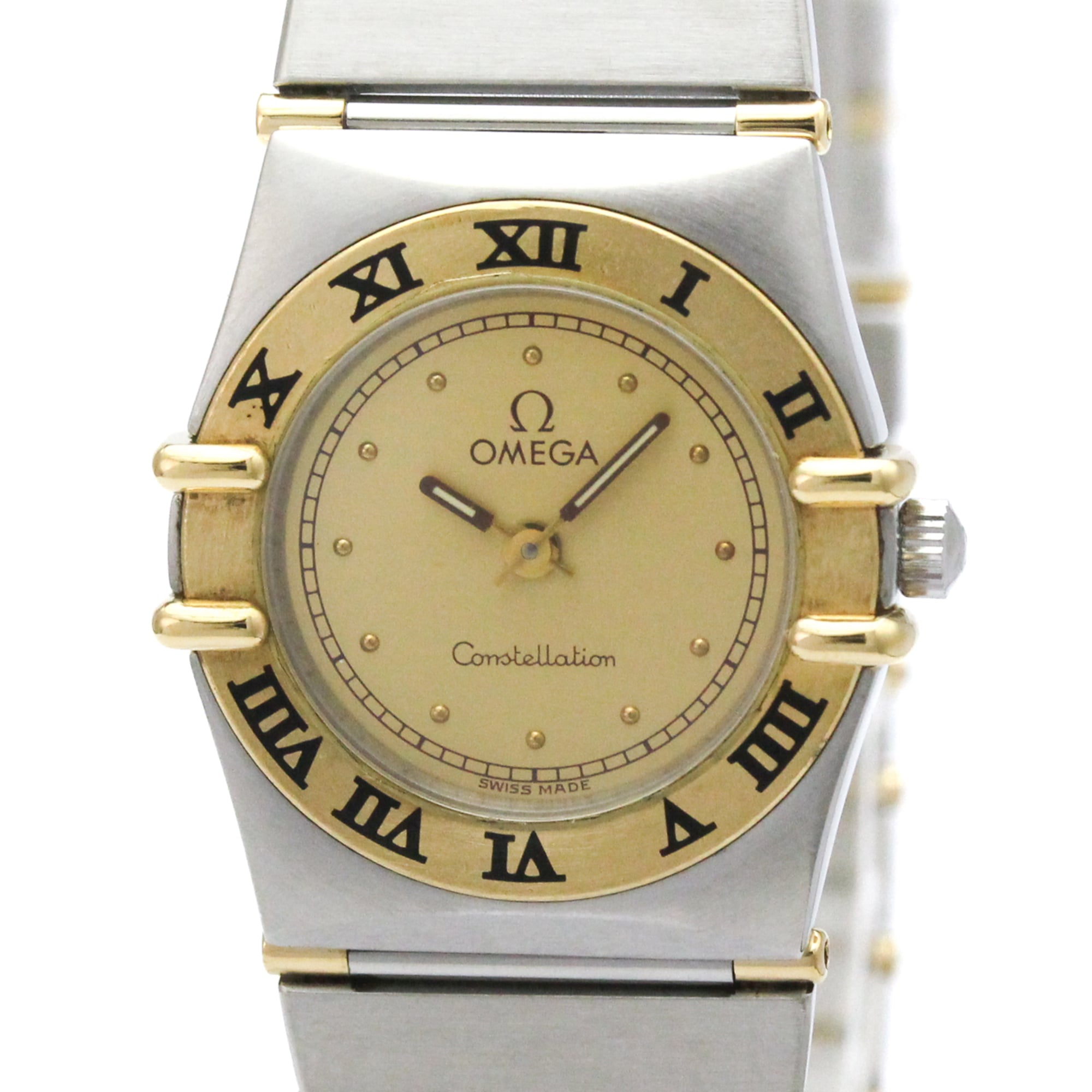 Omega Constellation 7.951.080 Gold Dial 22mm Watch