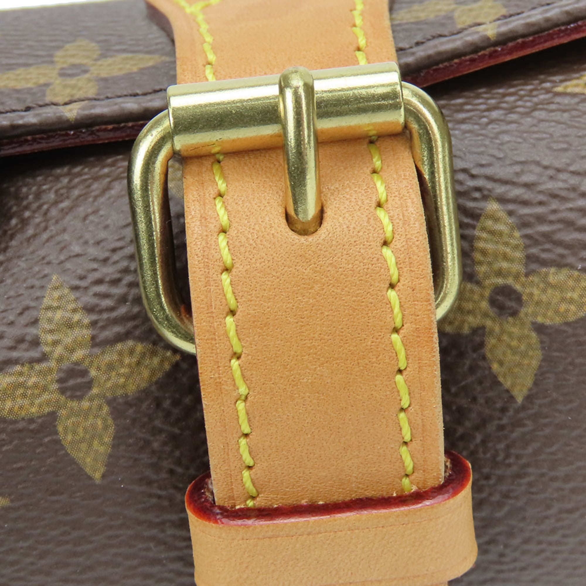 Étui à montre Louis Vuitton 3 M47530, Brun Monogram avec finitions dorées, pour homme et femme