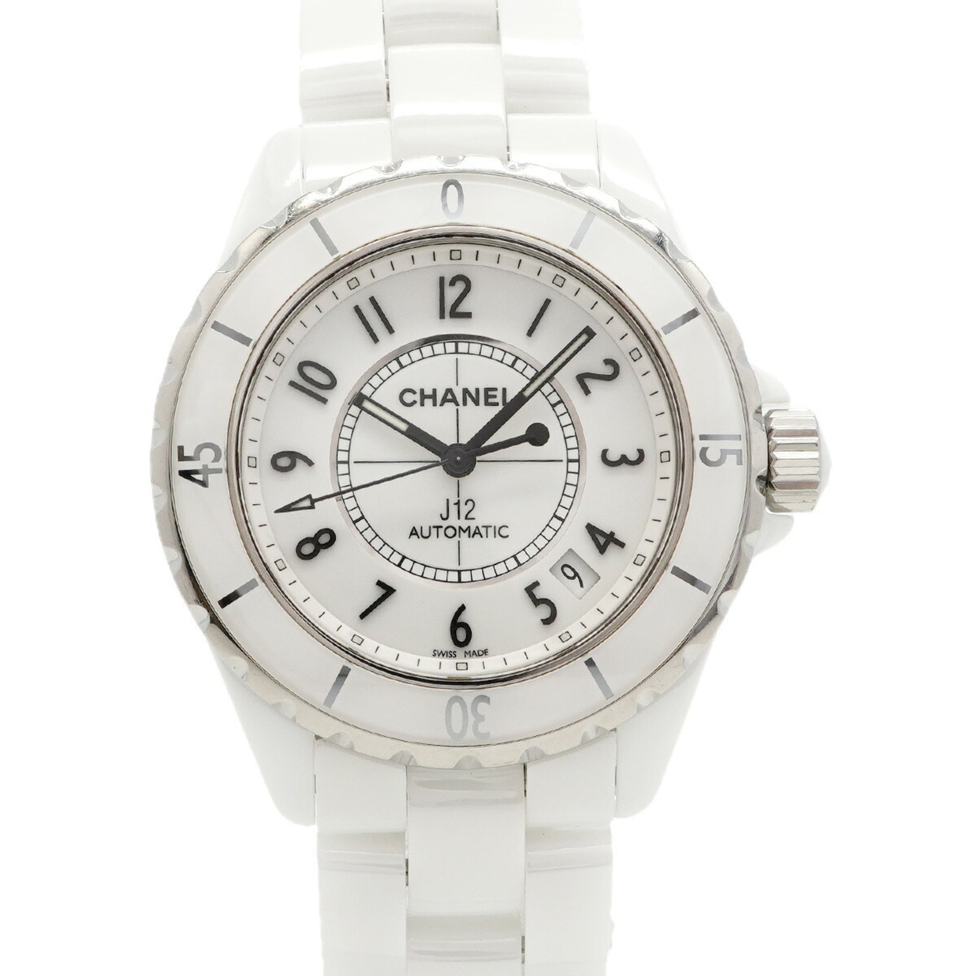 Chanel J12 H0970 White Dial Men's Watch