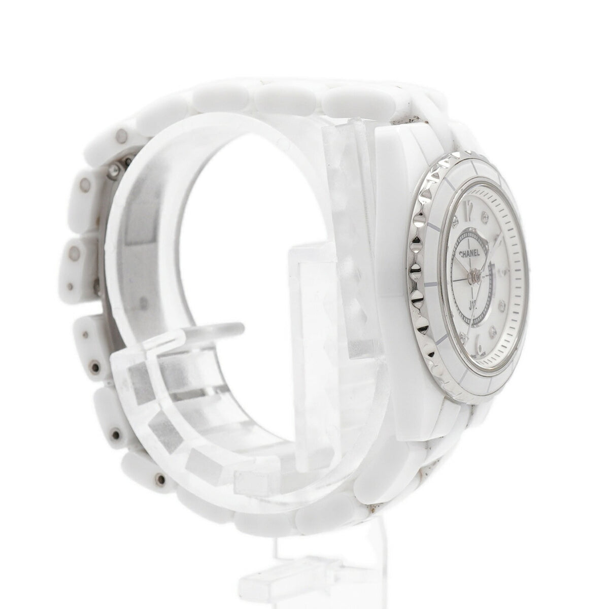 Chanel J12 8P Diamond H2570 White Dial 28mm Watch