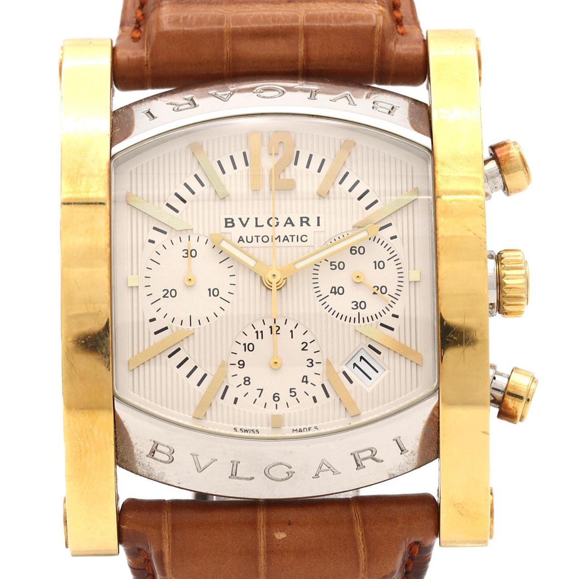 Bvlgari Assioma AA48SG/AA48C6SGLD Silver Dial Stainless steel, yellow gold 48mm Watch
