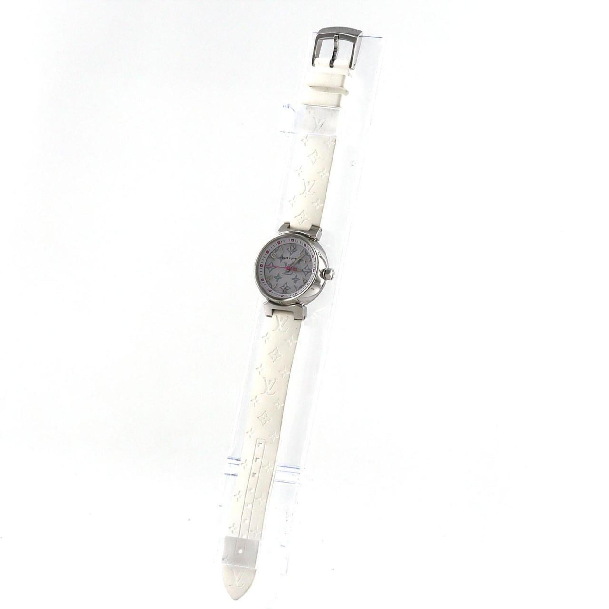 Louis Vuitton Tambour Monogram QA115 SS Quartz