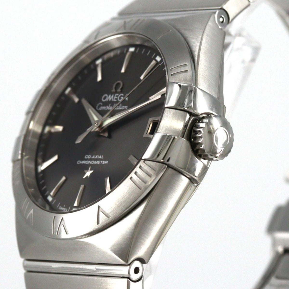 Omega Constellation Brushed 123.10.38.21.06.001 Gray Dial 38mm Watch