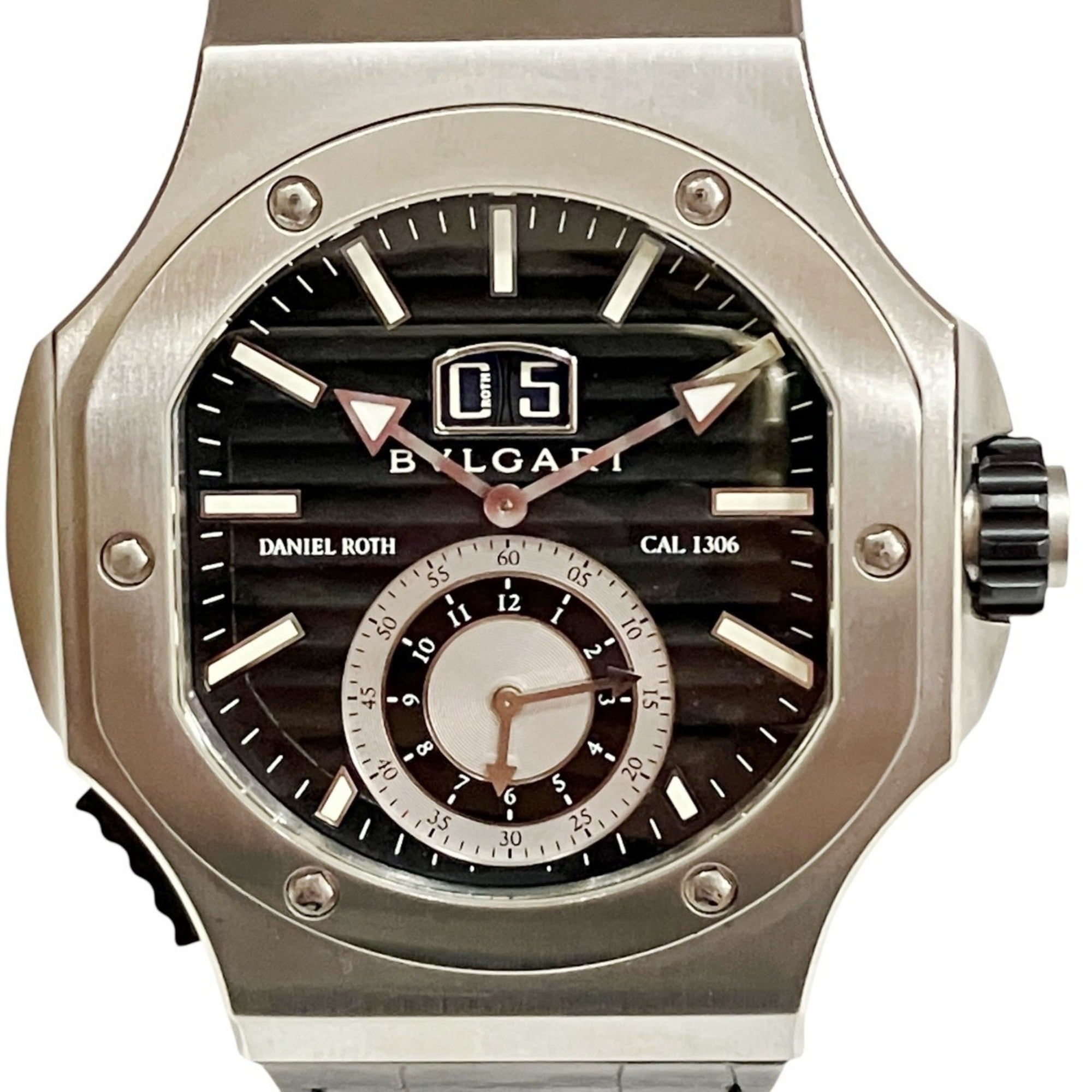 Bvlgari Bulgari Daniel Roth Chronosprint BRE56BSLDCHS Black Dial 43mm Watch