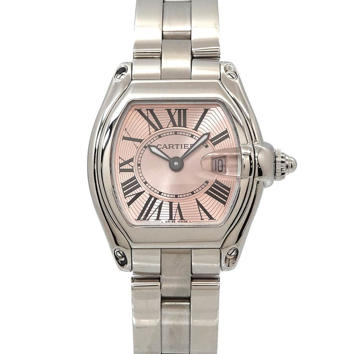 Cartier Roadster SM W62017V3 Pink Dial 33mm Watch