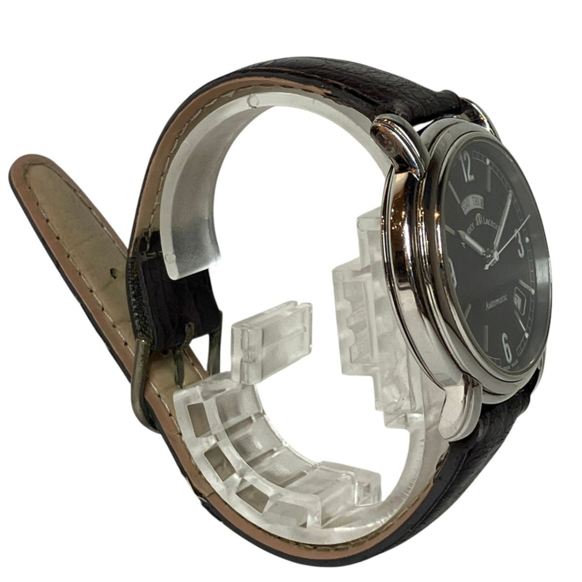 Maurice Lacroix Pontos Day-Date 9777 Schwarz Zifferblatt 37 mm Uhr