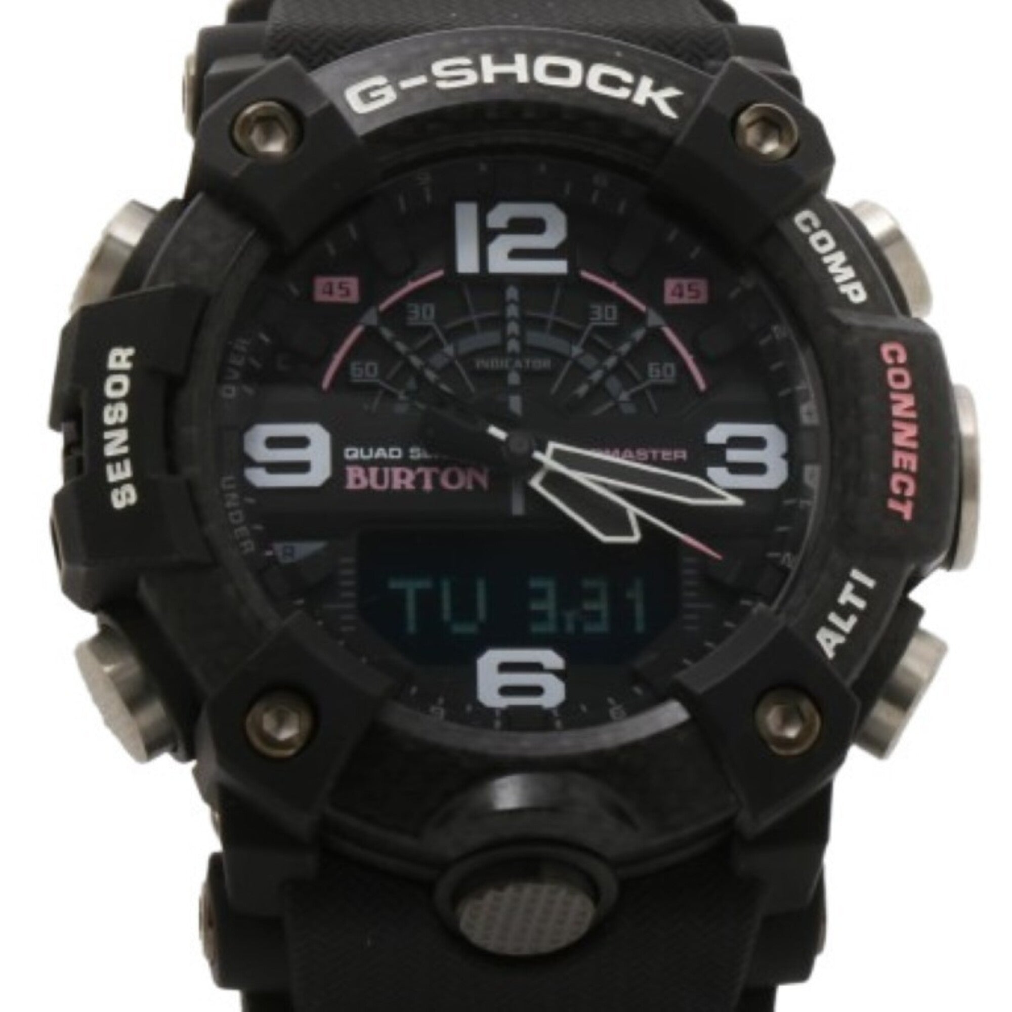 CASIO G-SHOCK MASTER OF G - LAND MUDMASTER GG-B100BTN-1AJR Black Carbon/Resin Men's Watch BURTON Collaboration