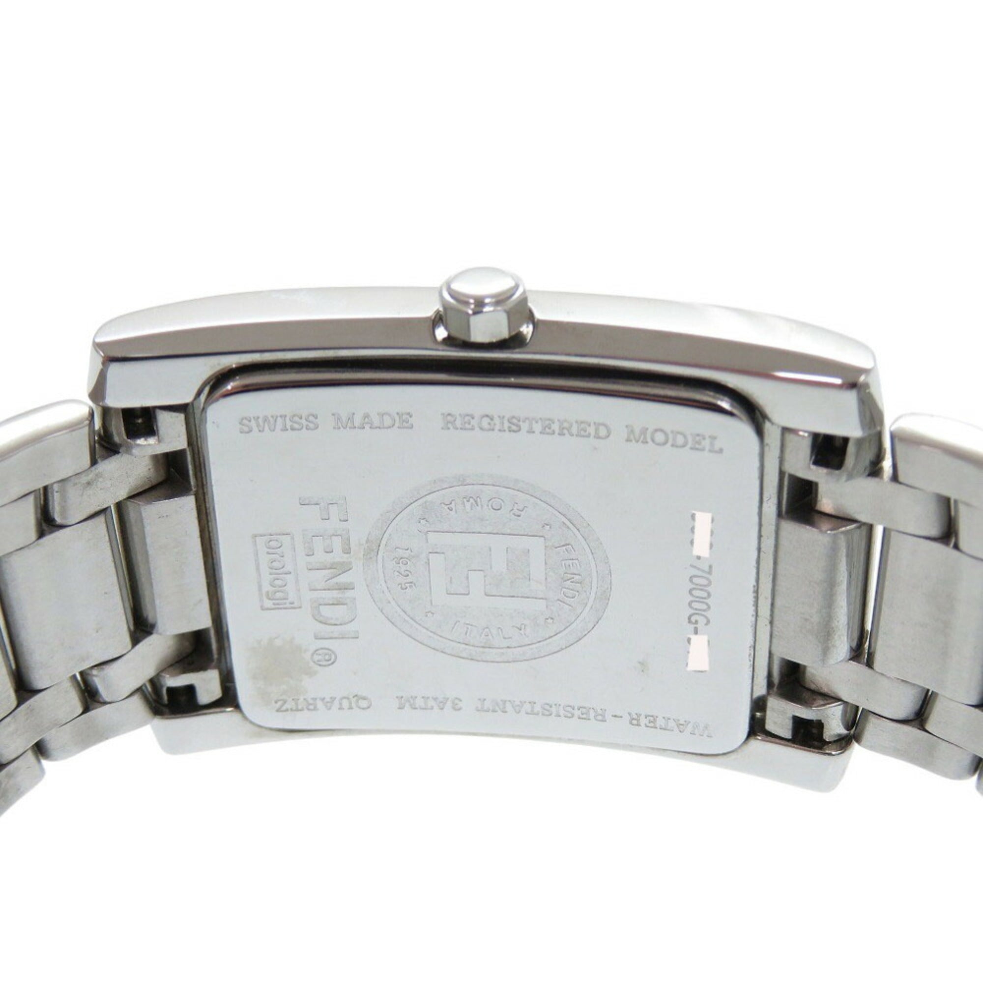 Fendi Classico 7000G roestvrijstalen marineblauw-zilveren quartzhorloge 1914FENDI
