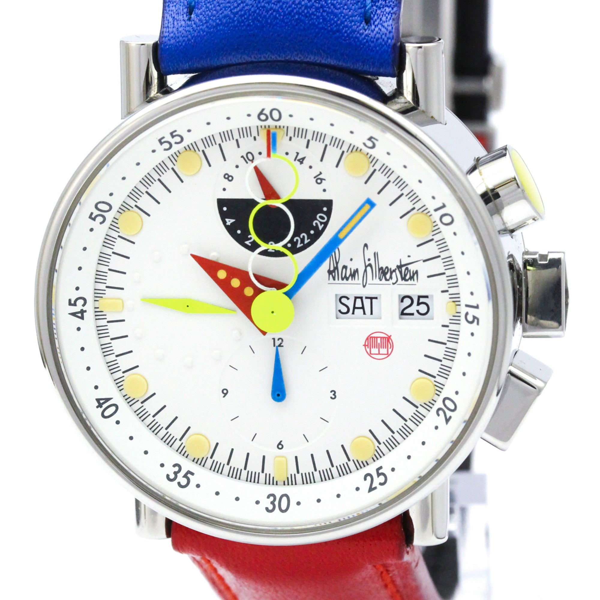 Alain Silberstein Krono Bauhaus LOW5100 White Dial 40mm Watch
