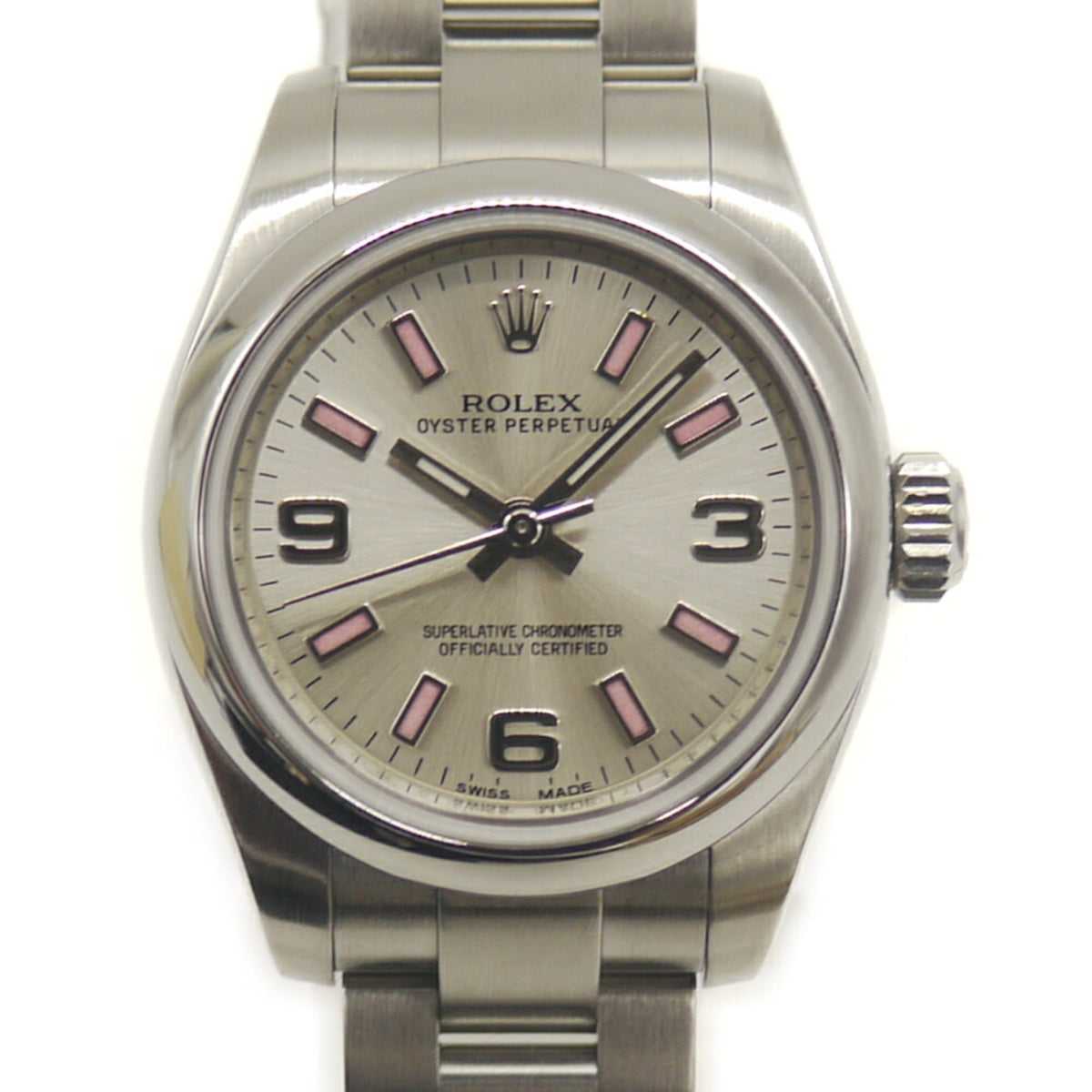 Rolex Oyster Perpetual 176200 Silver Dial 26mm Watch