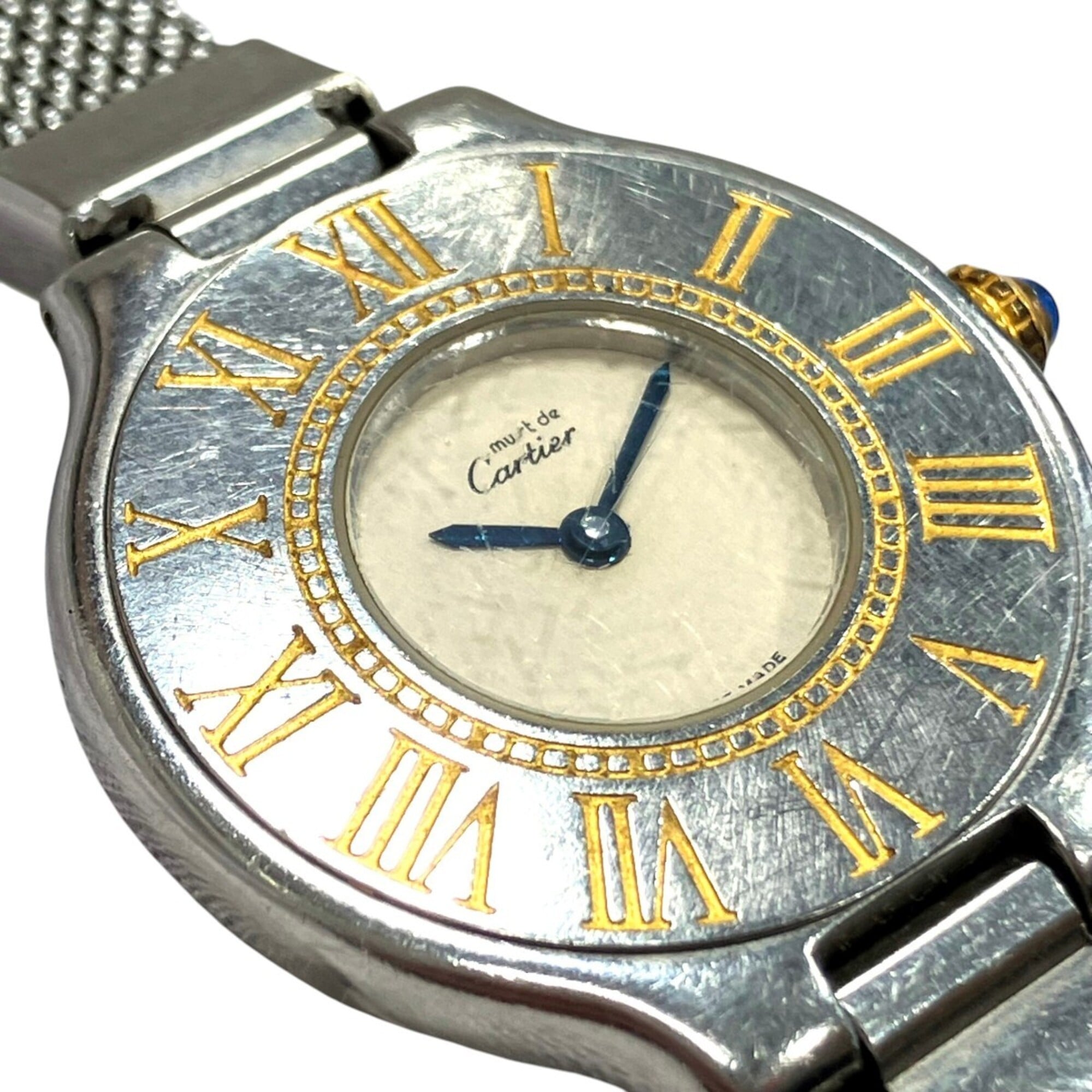 Cartier Must 21 Vingt-et-un SM watch, total weight 32g, stainless stee
