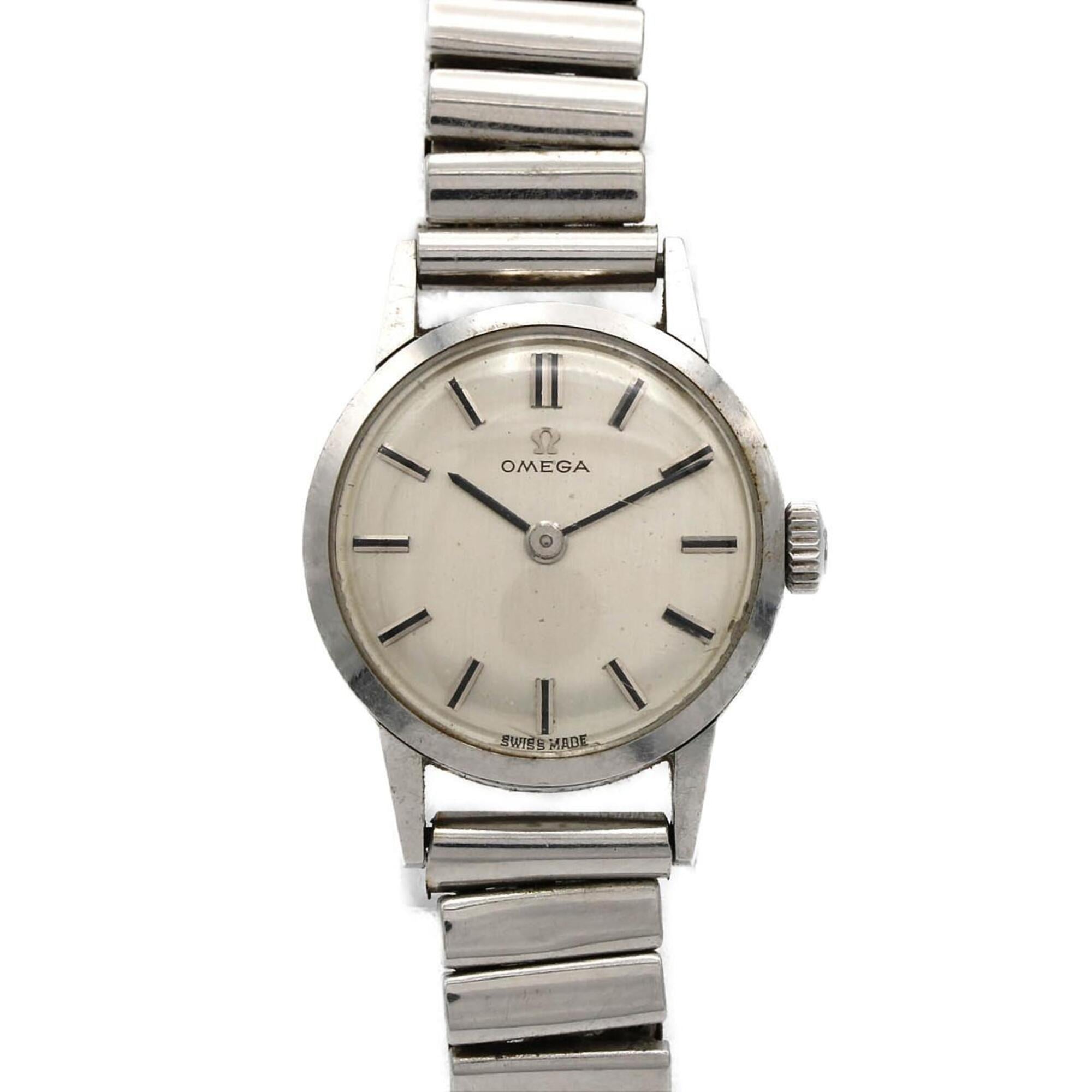 Omega Silver Dial 21mm Watch
