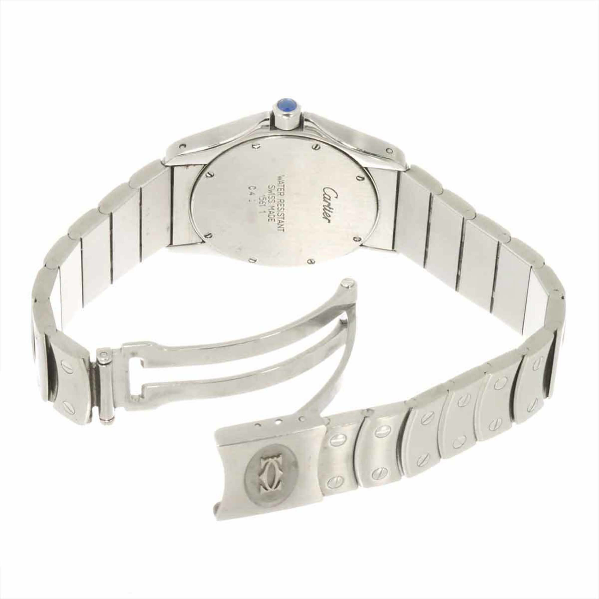 Cartier Santos Ronde MM Weiß Zifferblatt 29 mm Uhr