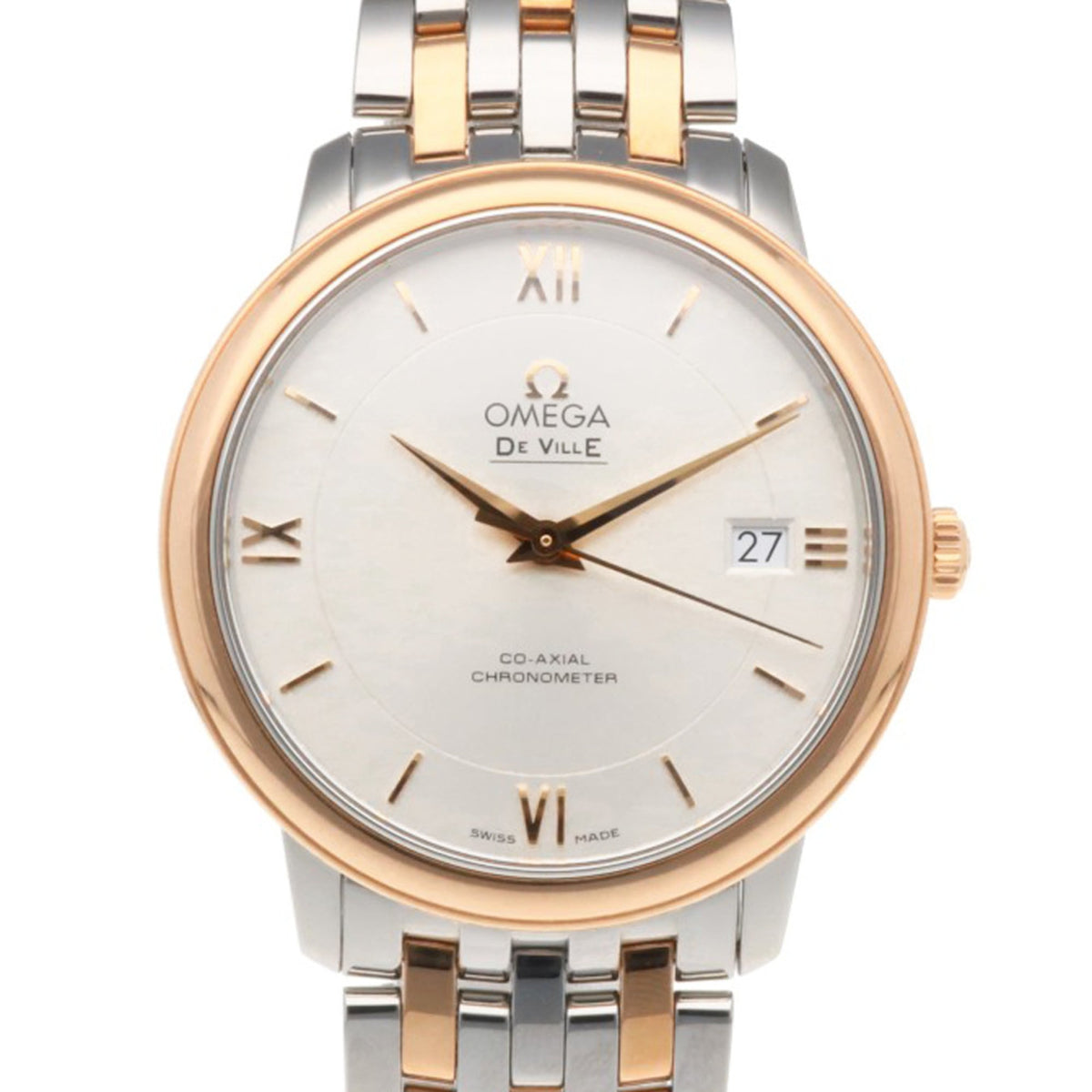 Omega De Ville Prestige 42420372002002 Silber Zifferblatt 37 mm Uhr