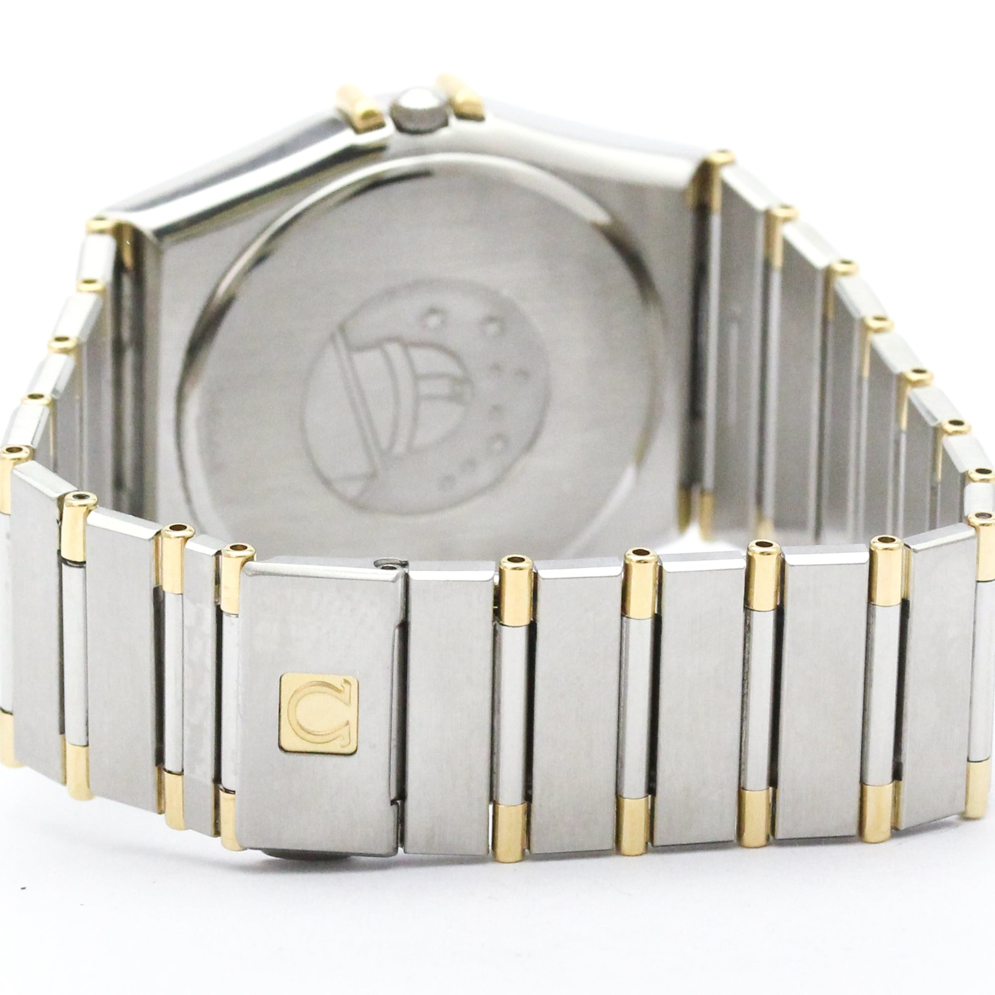 OMEGA Constellation Herrenuhr 18 Karat Gold Edelstahl Quarz 396.1080