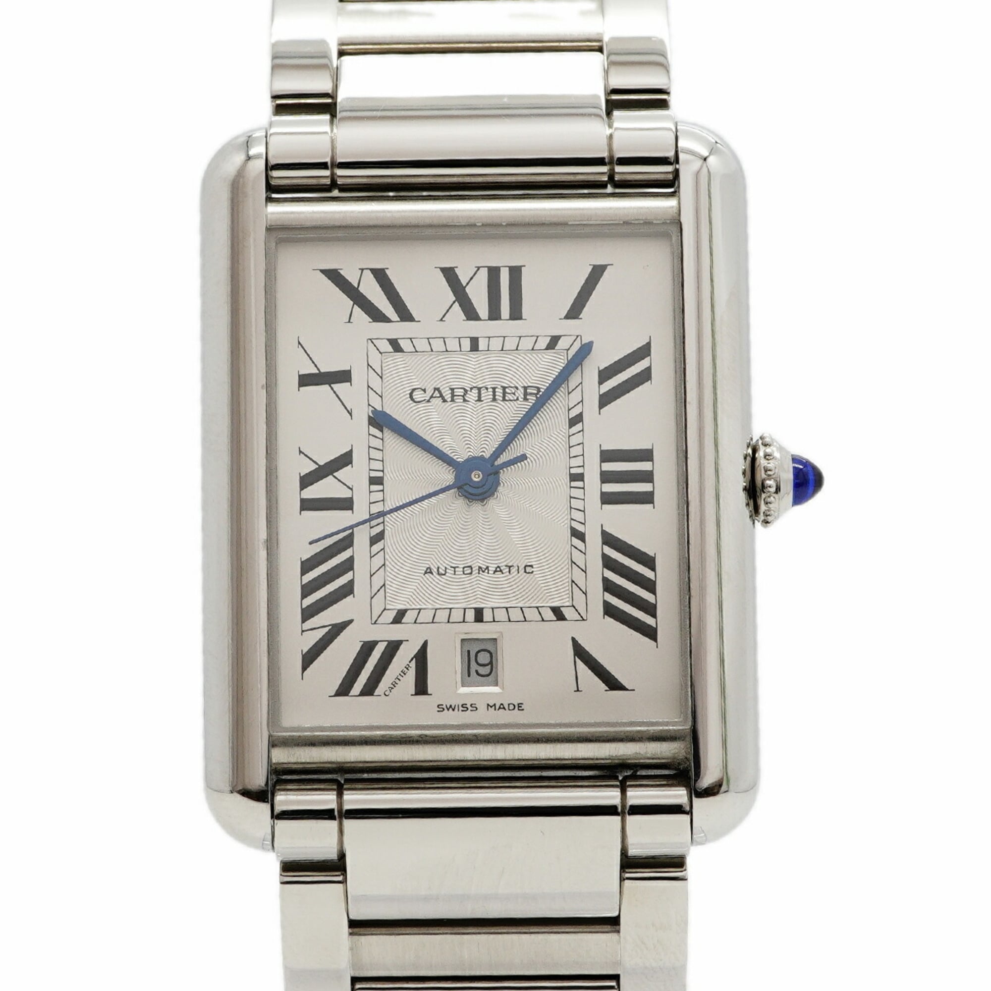 Cartier Tank Must XL WSTA0053 Silver Dial Men's Watch