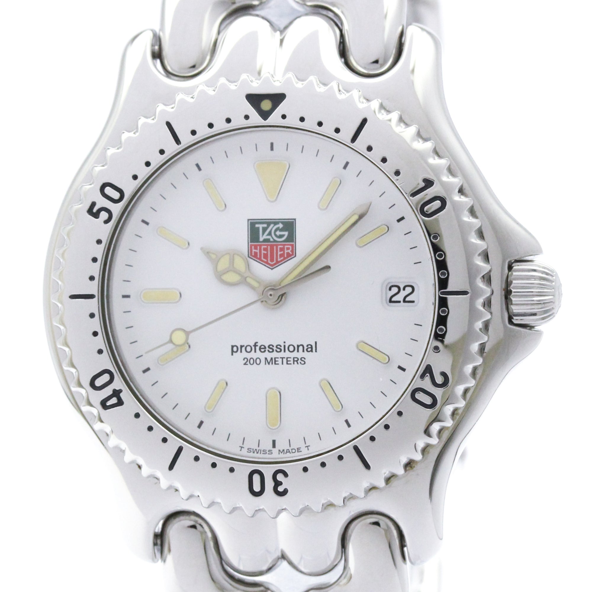 TAG HEUER Sel Professional 200M Quartz Mens Watch S90.806 (å¤–è£…ä»•ä¸Šã’æ¸ˆã¿)