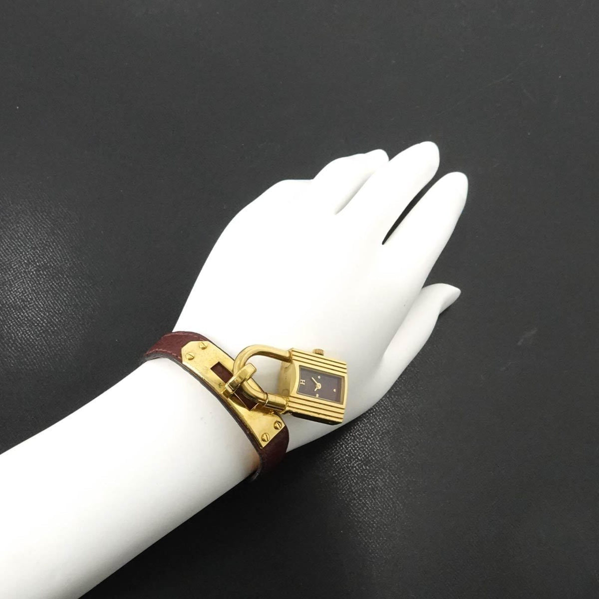 Hermes Kelly GZl1ldxz Bordeaux Dial 20mm Watch