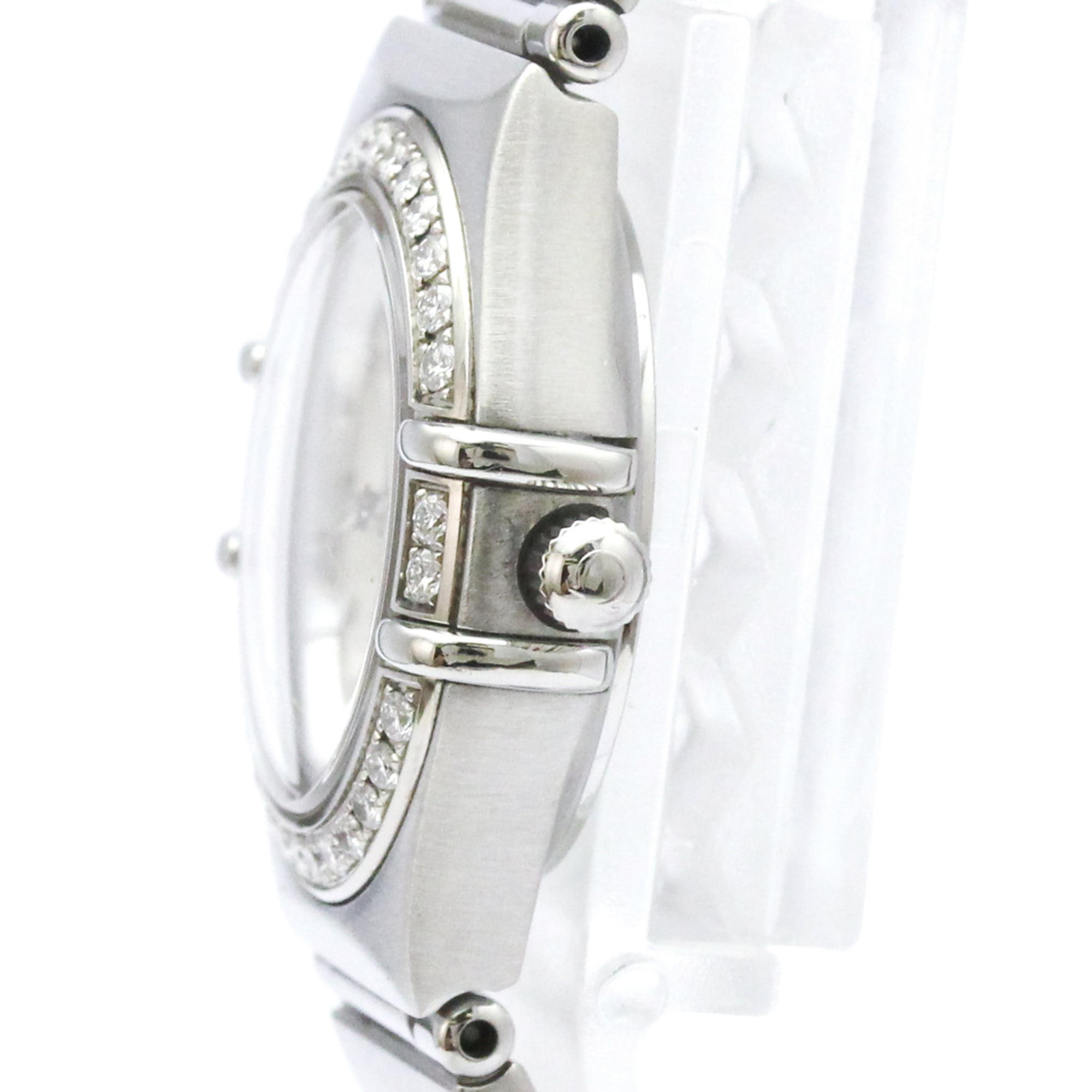 OMEGA Constellation Diamond MOP Dial Steel Quartz Ladies Watch 1466.31 Polished