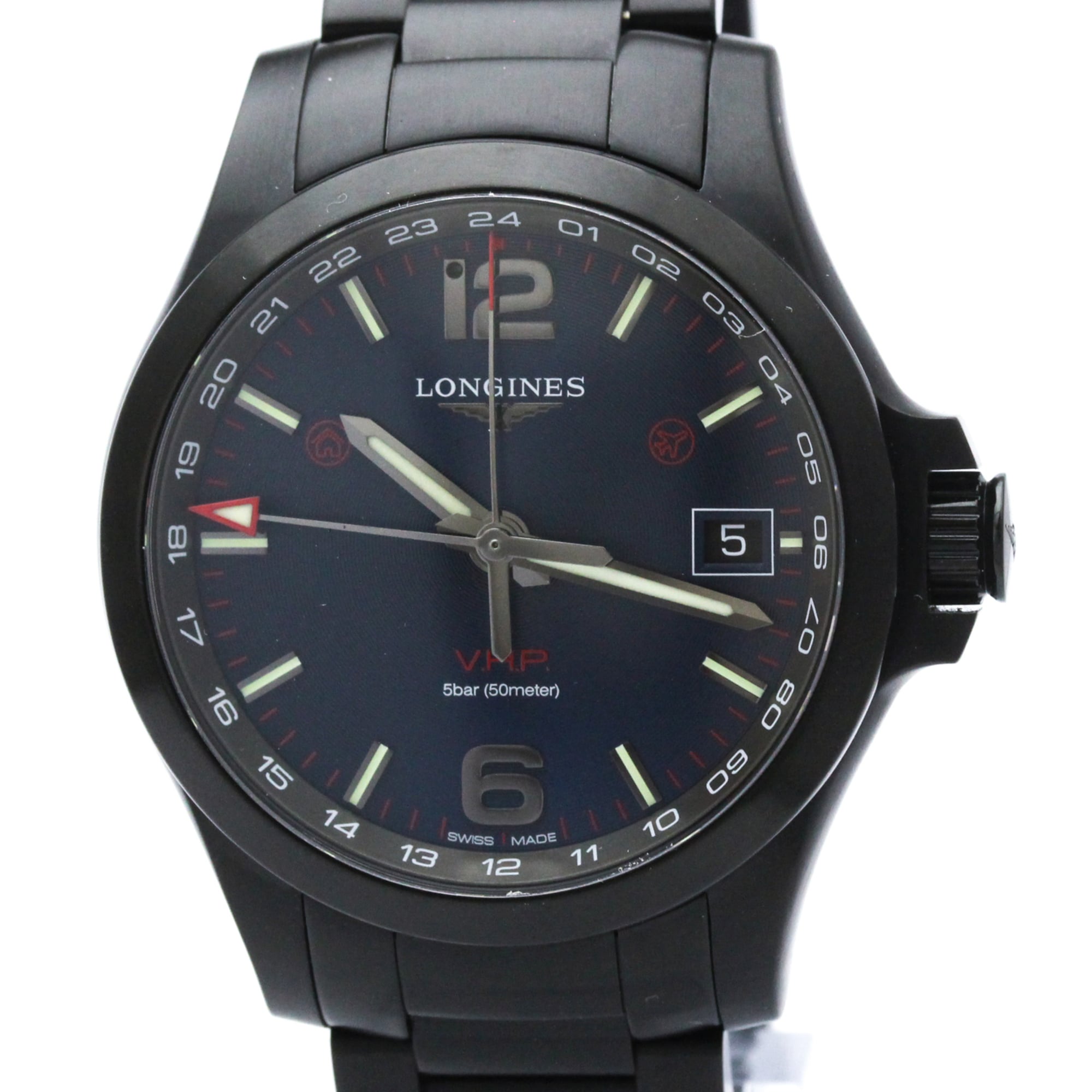 Longines Conquest L3.718.2 Black Dial Stainless steel 39mm Watch